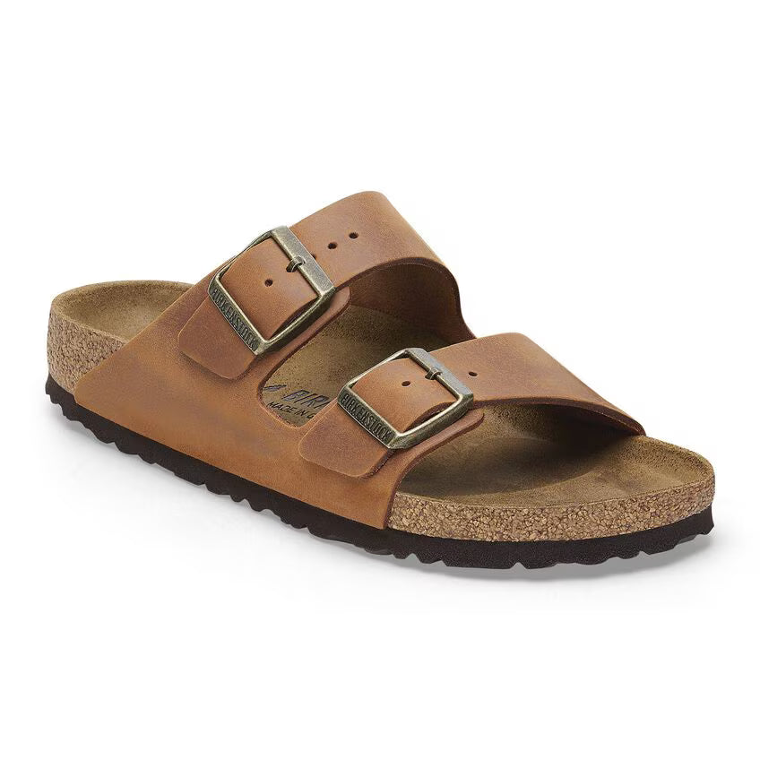 BIRKENSTOCK ARIZONA CUIR HUILÉ COGNAC