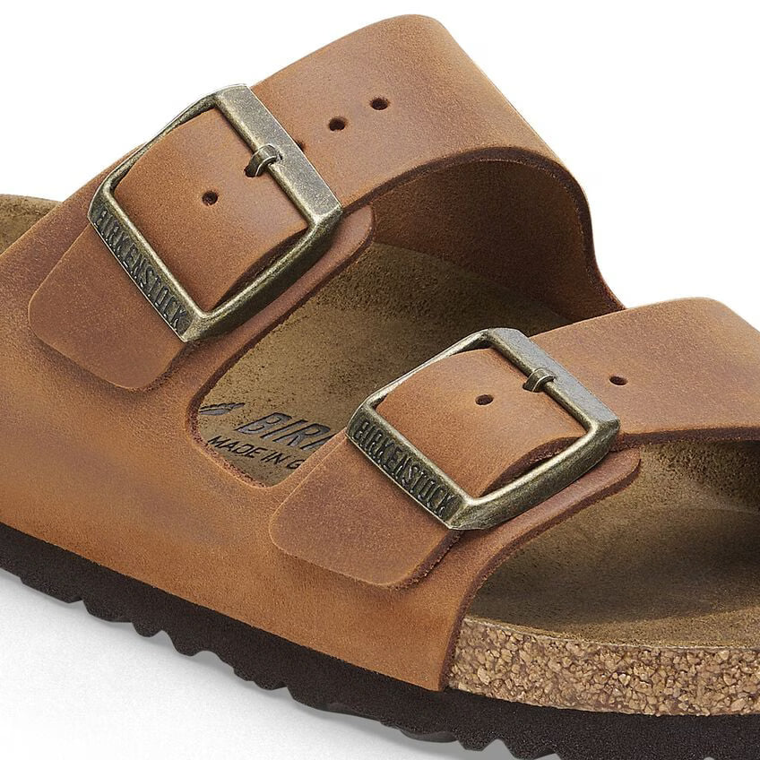 BIRKENSTOCK ARIZONA CUIR HUILÉ COGNAC