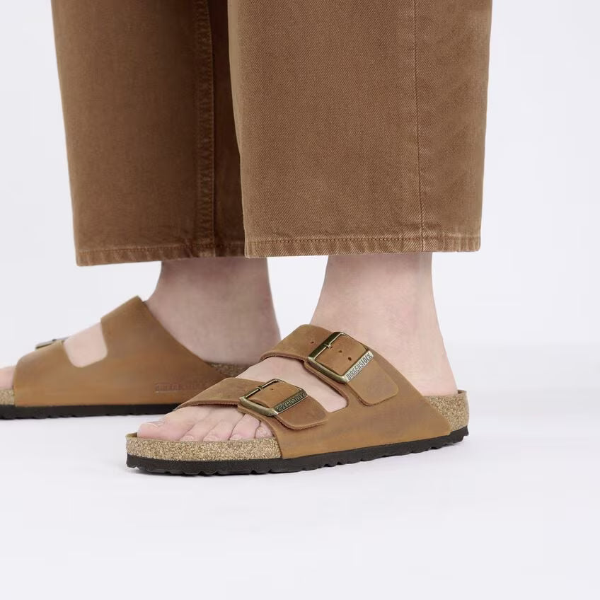 BIRKENSTOCK ARIZONA CUIR HUILÉ COGNAC