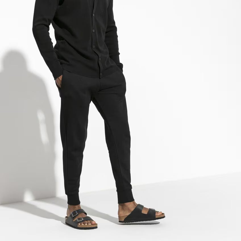 BIRKENSTOCK ARIZONA SOFT FOOTBED SANDAL BLACK OILED LEATHER