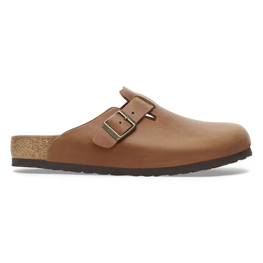 BIRKENSTOCK BOSTON CUIR HUILÉ COGNAC