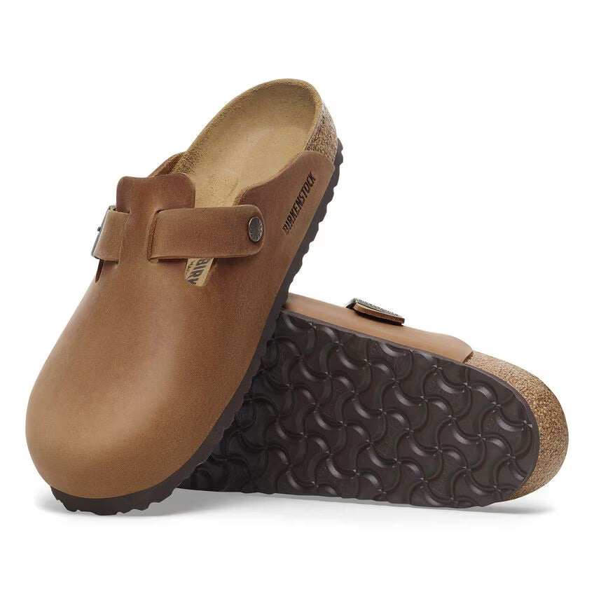 BIRKENSTOCK BOSTON COGNAC OILED LEATHER