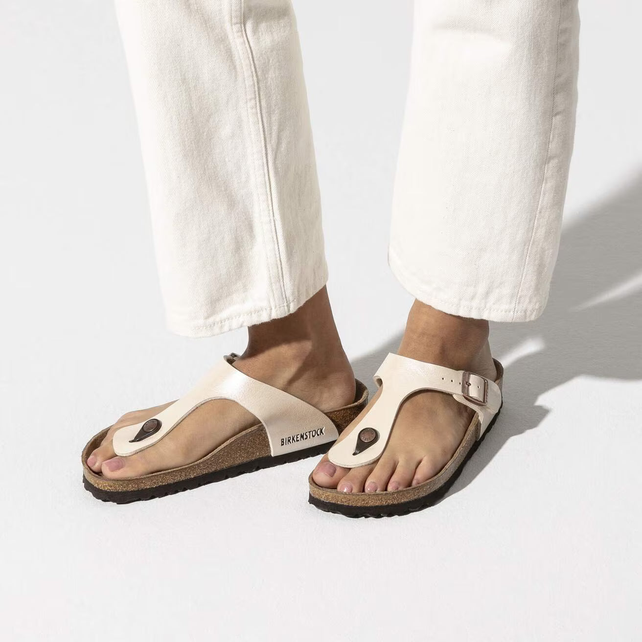 BIRKENSTOCK GIZEH BF GRACEFUL PEARL BLANC