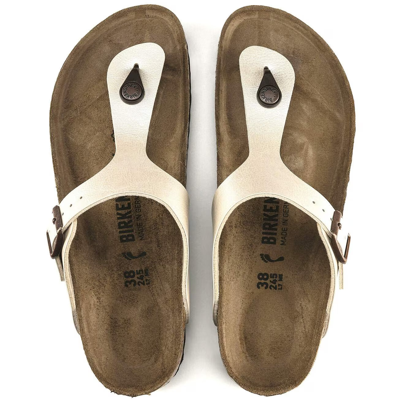BIRKENSTOCK GIZEH BF GRACEFUL PEARL BLANC