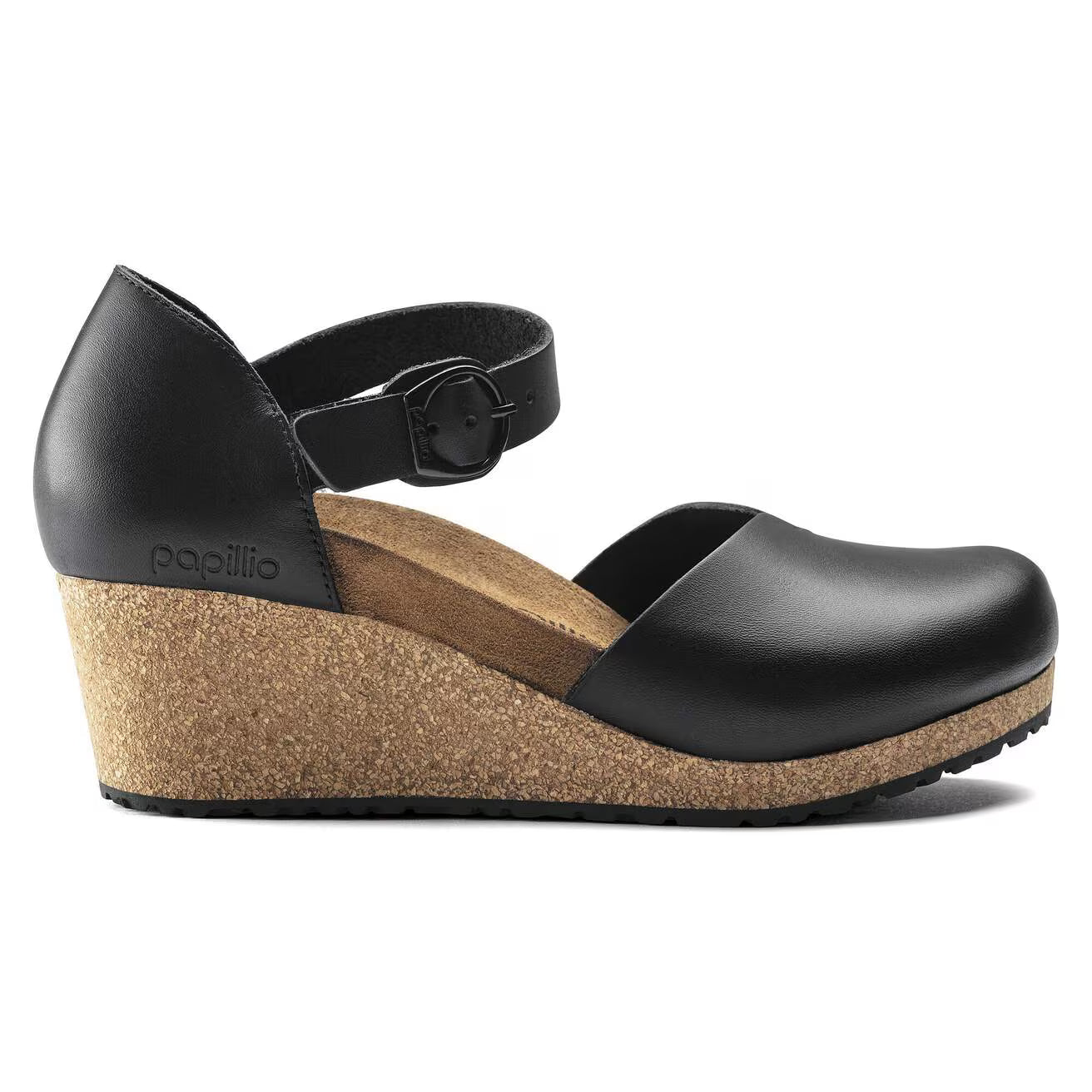 BIRKENSTOCK MARY RING BOUCLE CUIR NOIR
