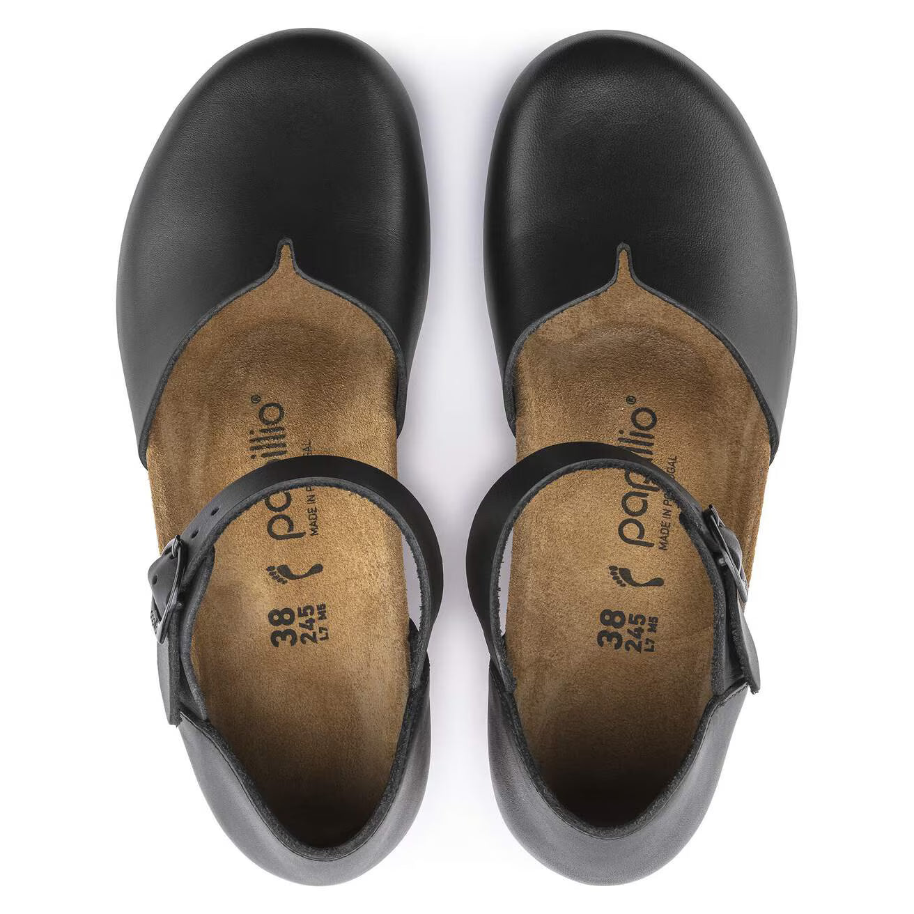 BIRKENSTOCK MARY RING BOUCLE CUIR NOIR