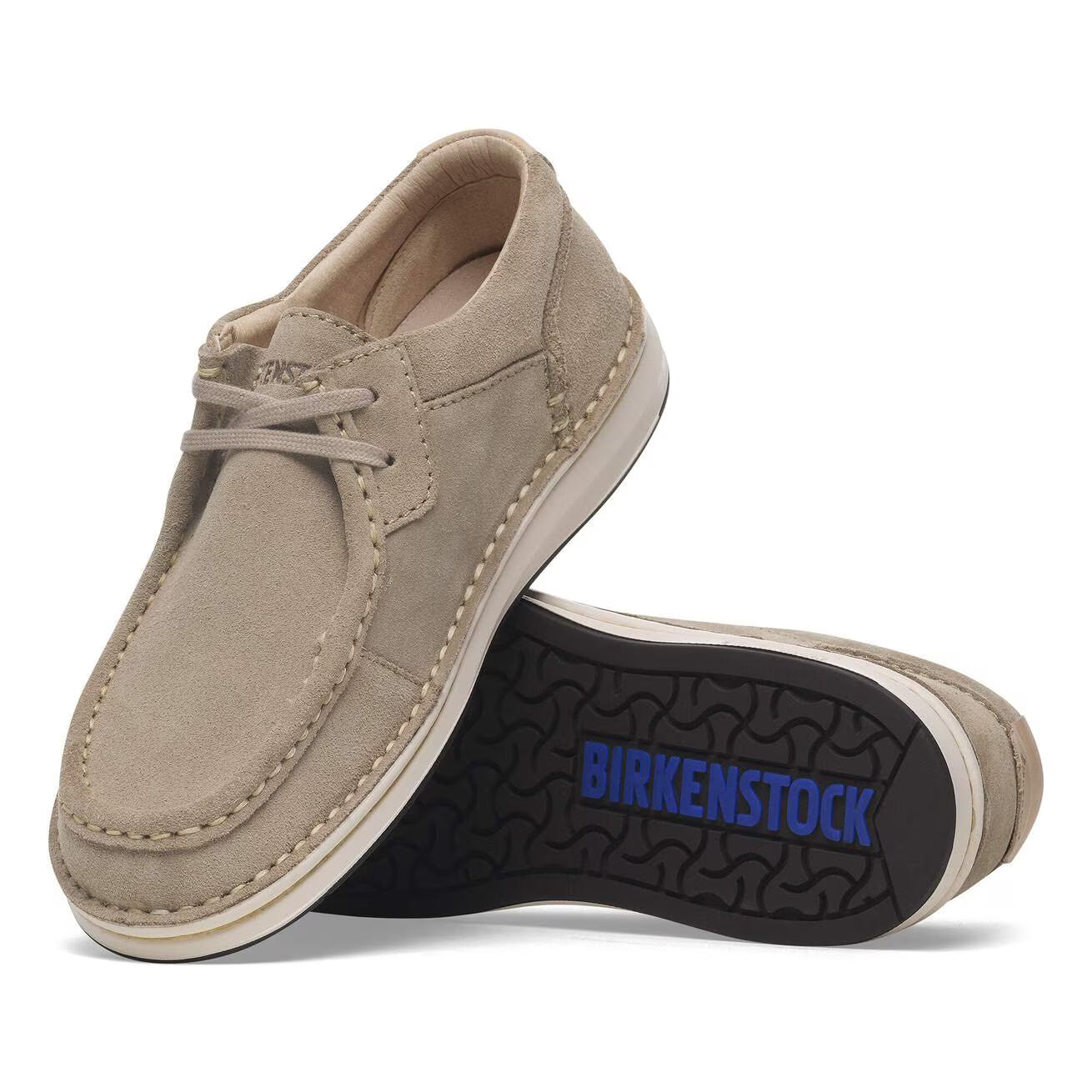BIRKENSTOCK PASADENA SHOE LACE UP TAUPE SUEDE LEATHER