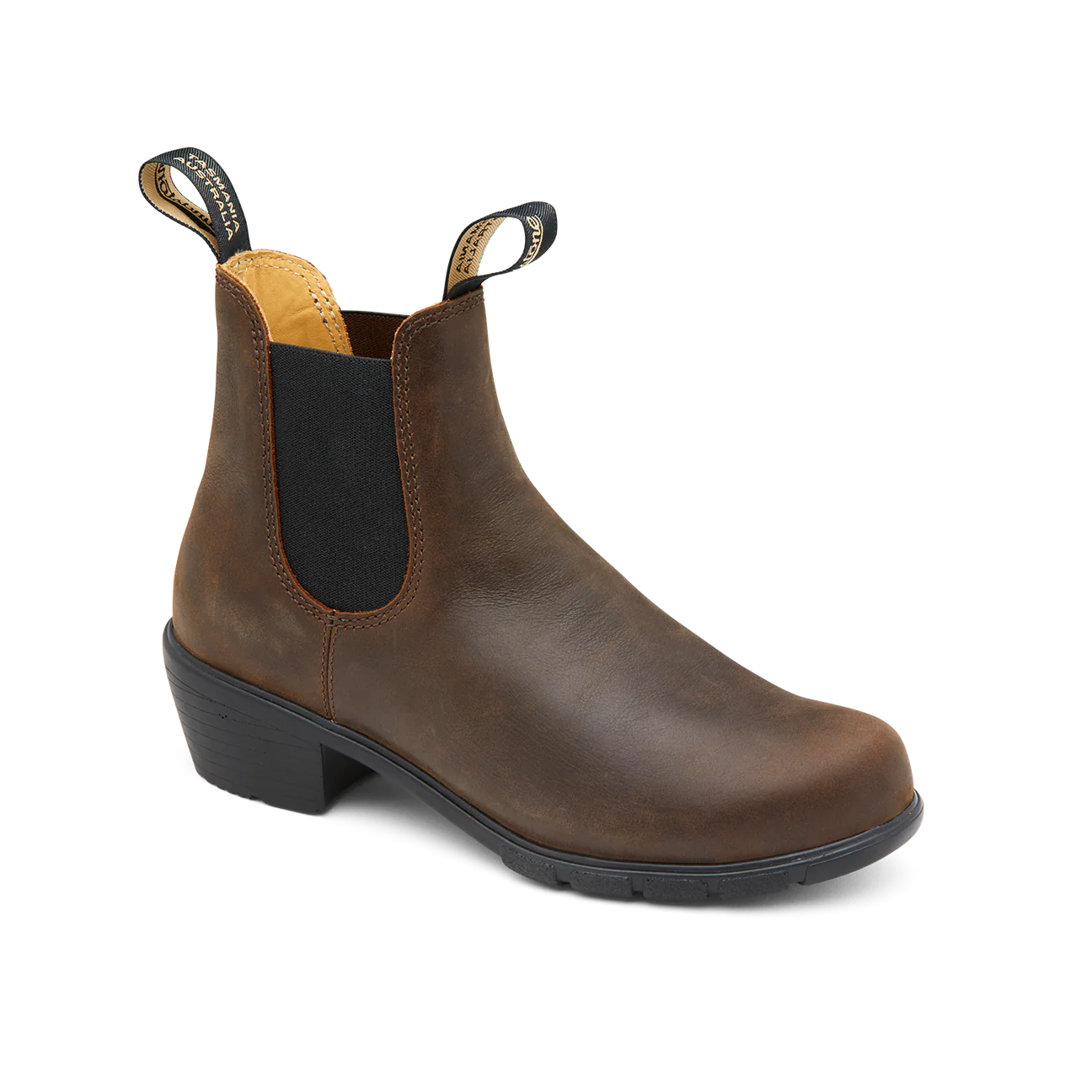 BLUNDSTONE 1673 SÉRIE FEMME À TALON MARRON ANTIQUE