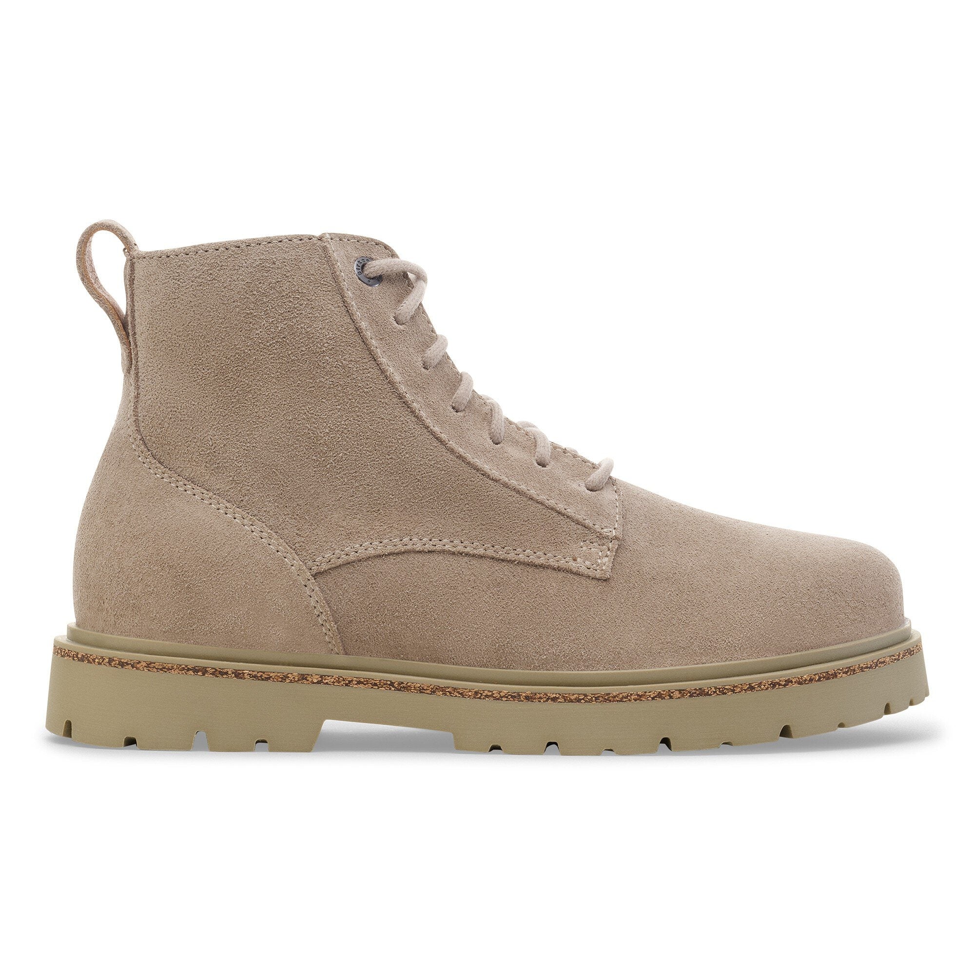 Birkenstock Highwood Lace Mid Men Suede Leather Taupe_