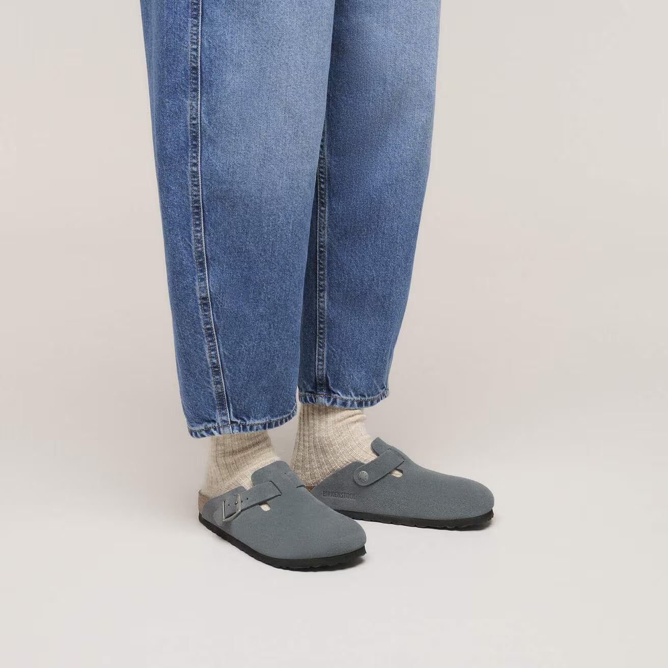 Birkenstock Boston Soft Footbed Suede Leather