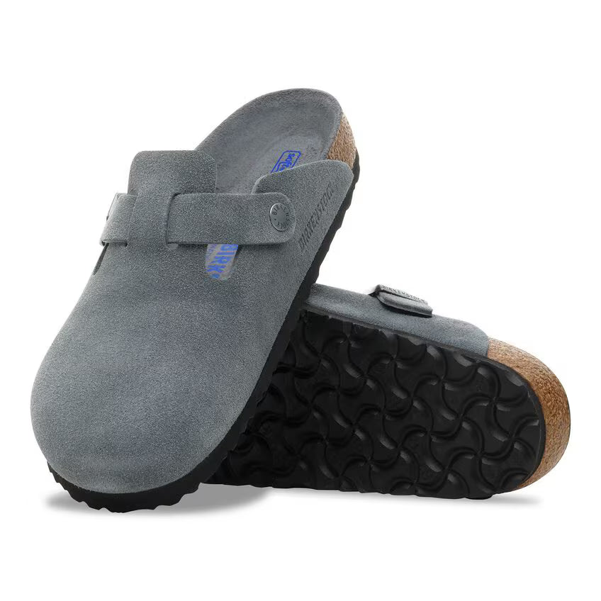 Birkenstock Boston Soft Footbed Suede Leather