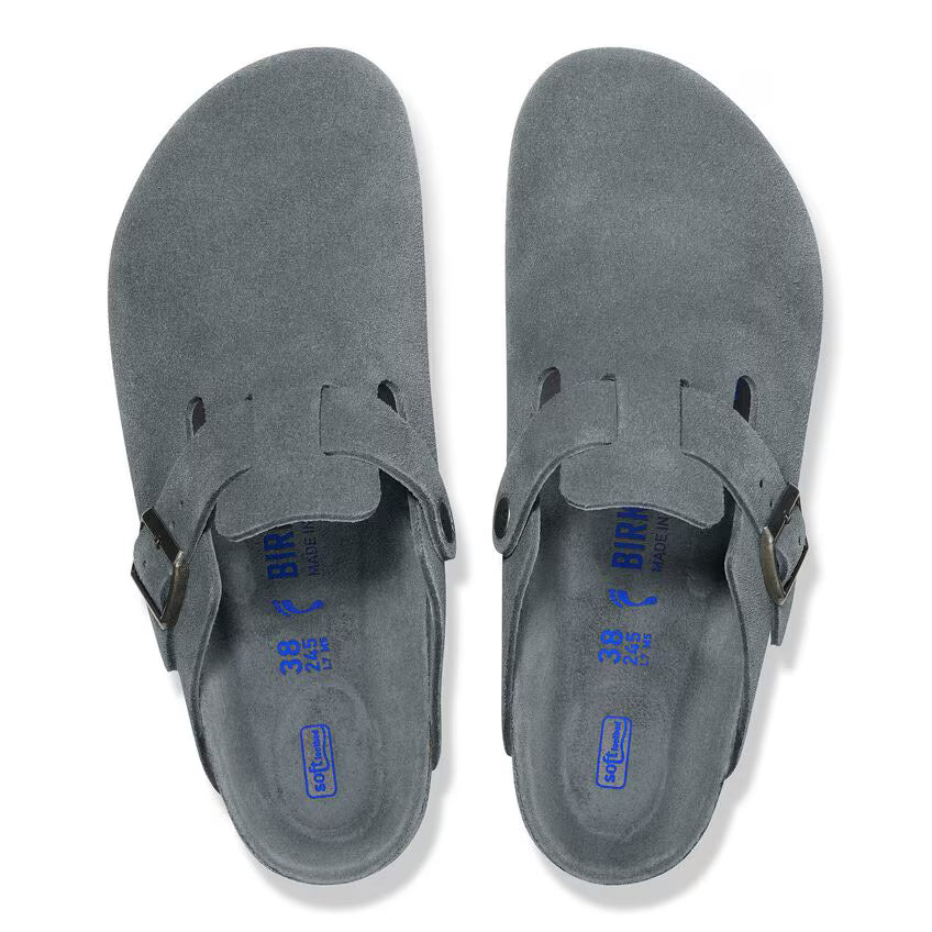 Birkenstock Boston Soft Footbed Suede Leather
