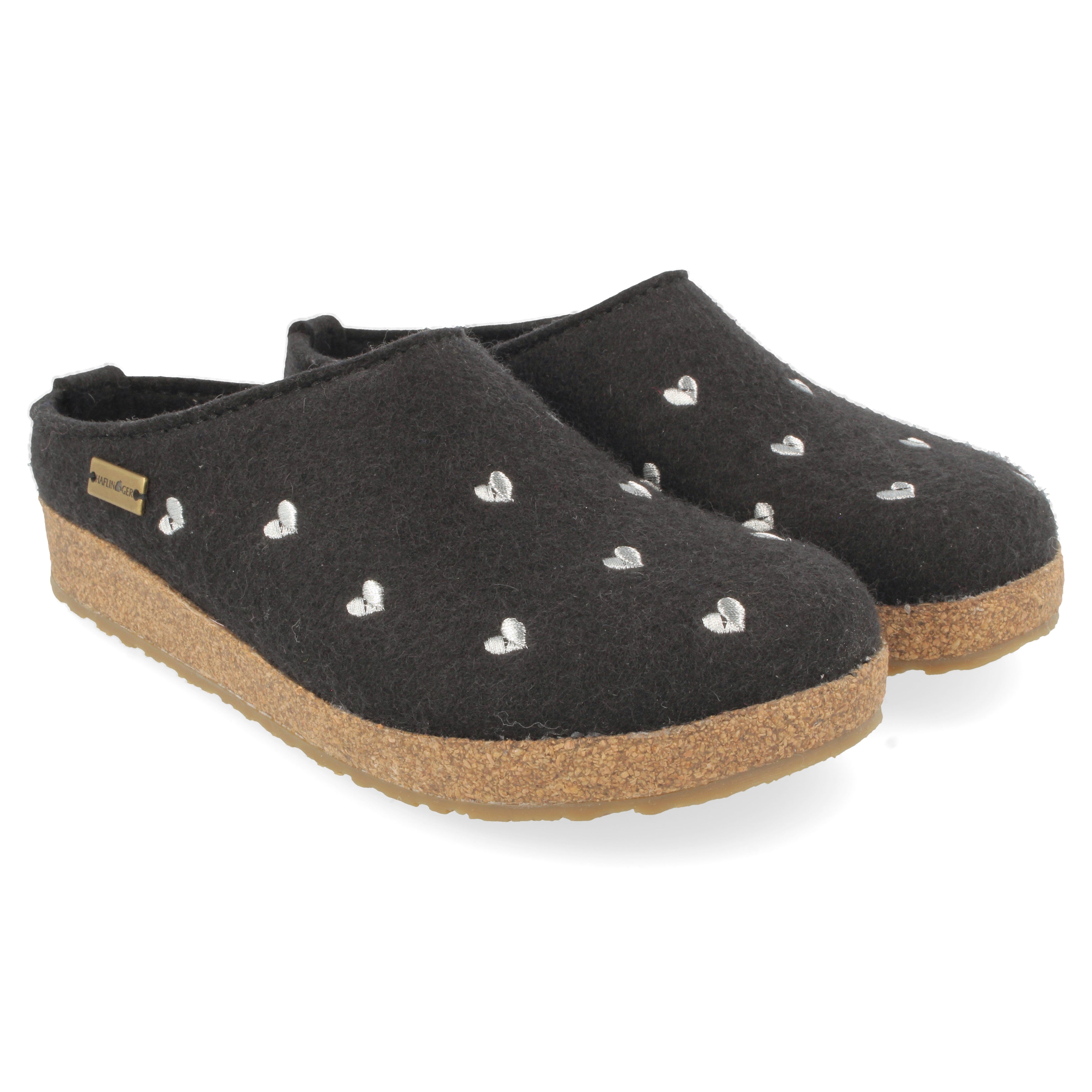CHAUSSONS HAFLINGER CUORICINI GRIS
