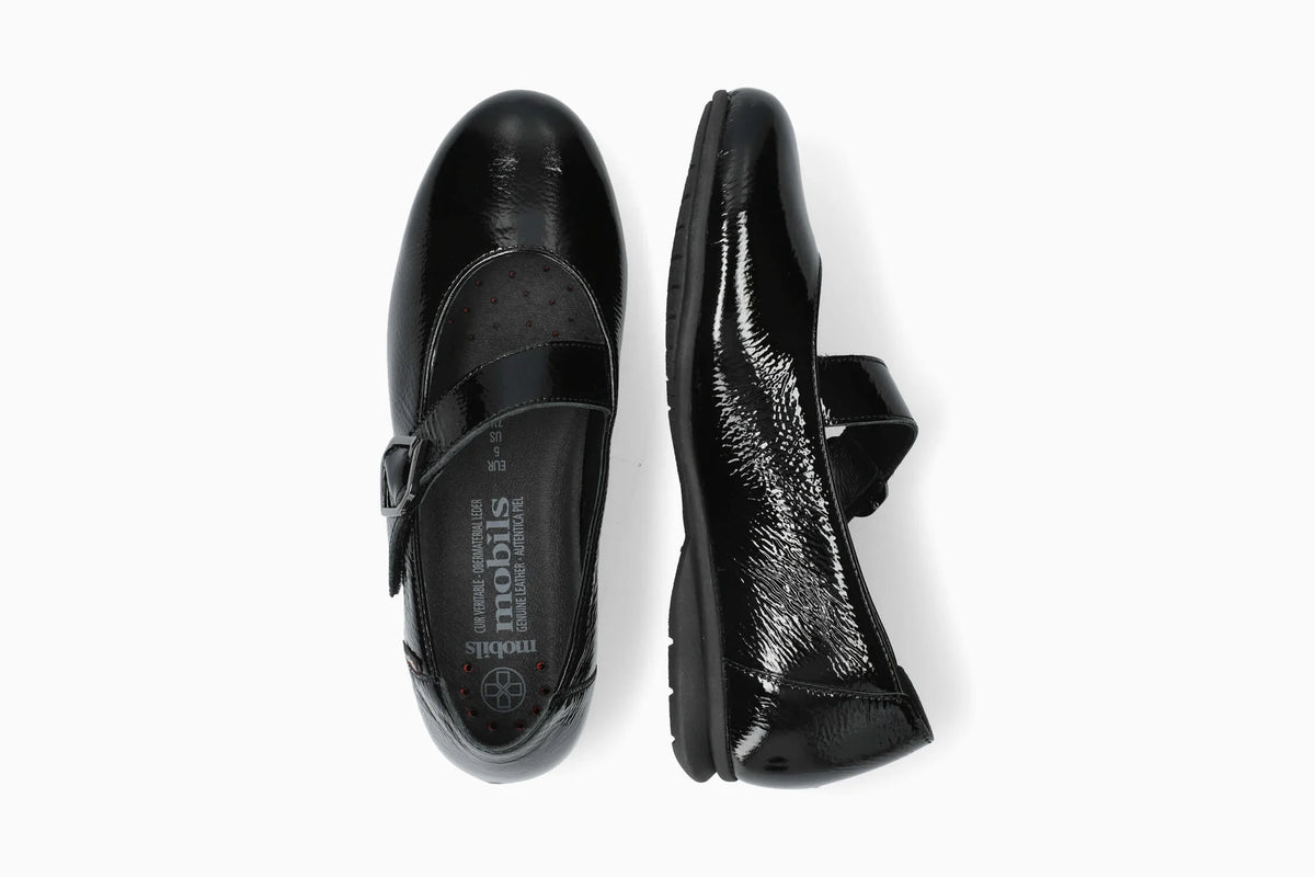 Mephisto Sabria Women's Ballerina Black Patent