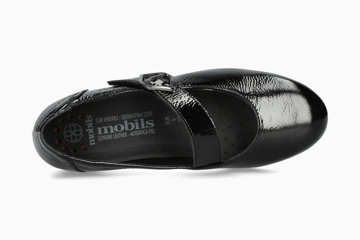 Mephisto Sabria Women's Ballerina Black Patent