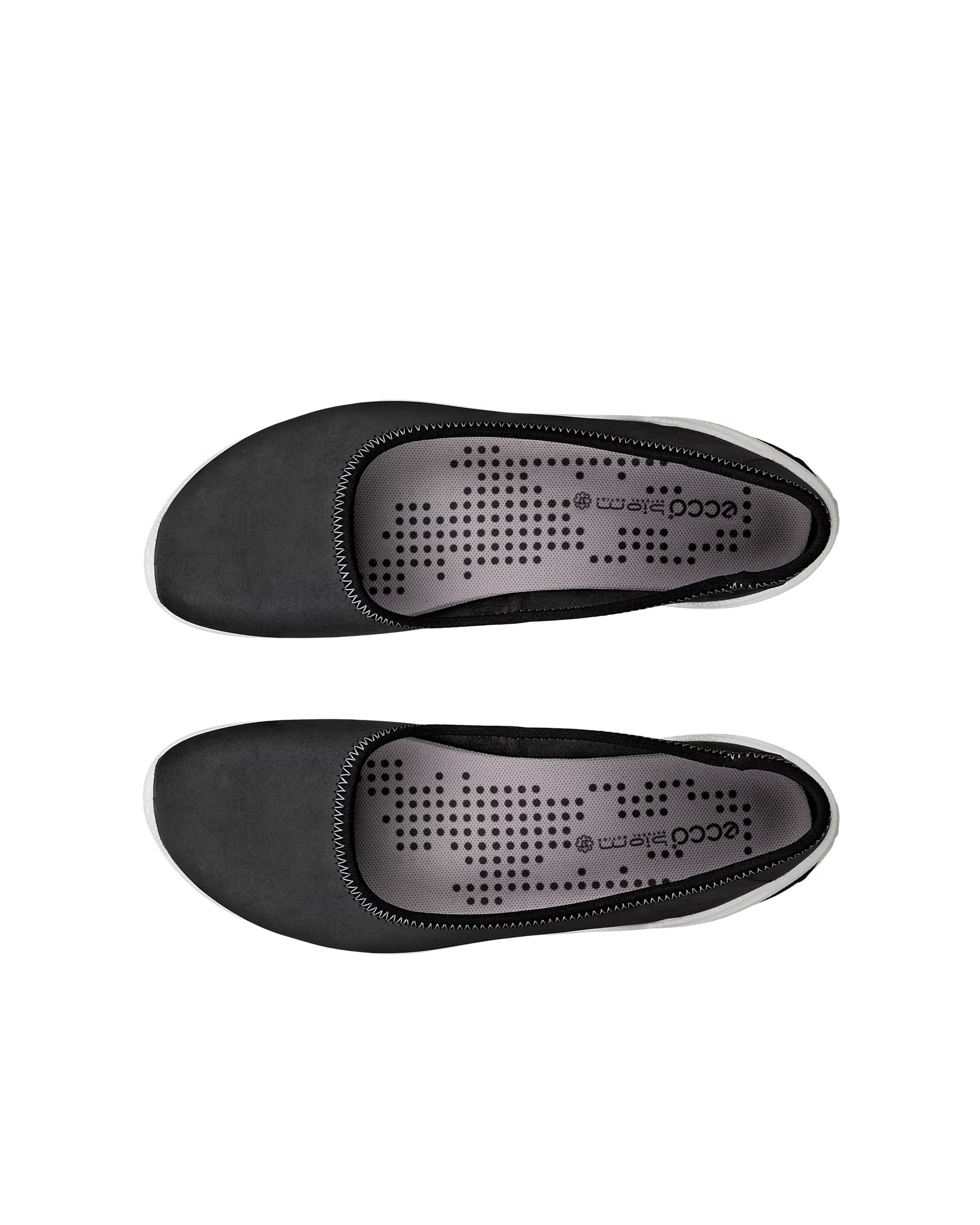 ECCO BIOM BALLERINES LITE SLIP ON POUR FEMMES NOIRES