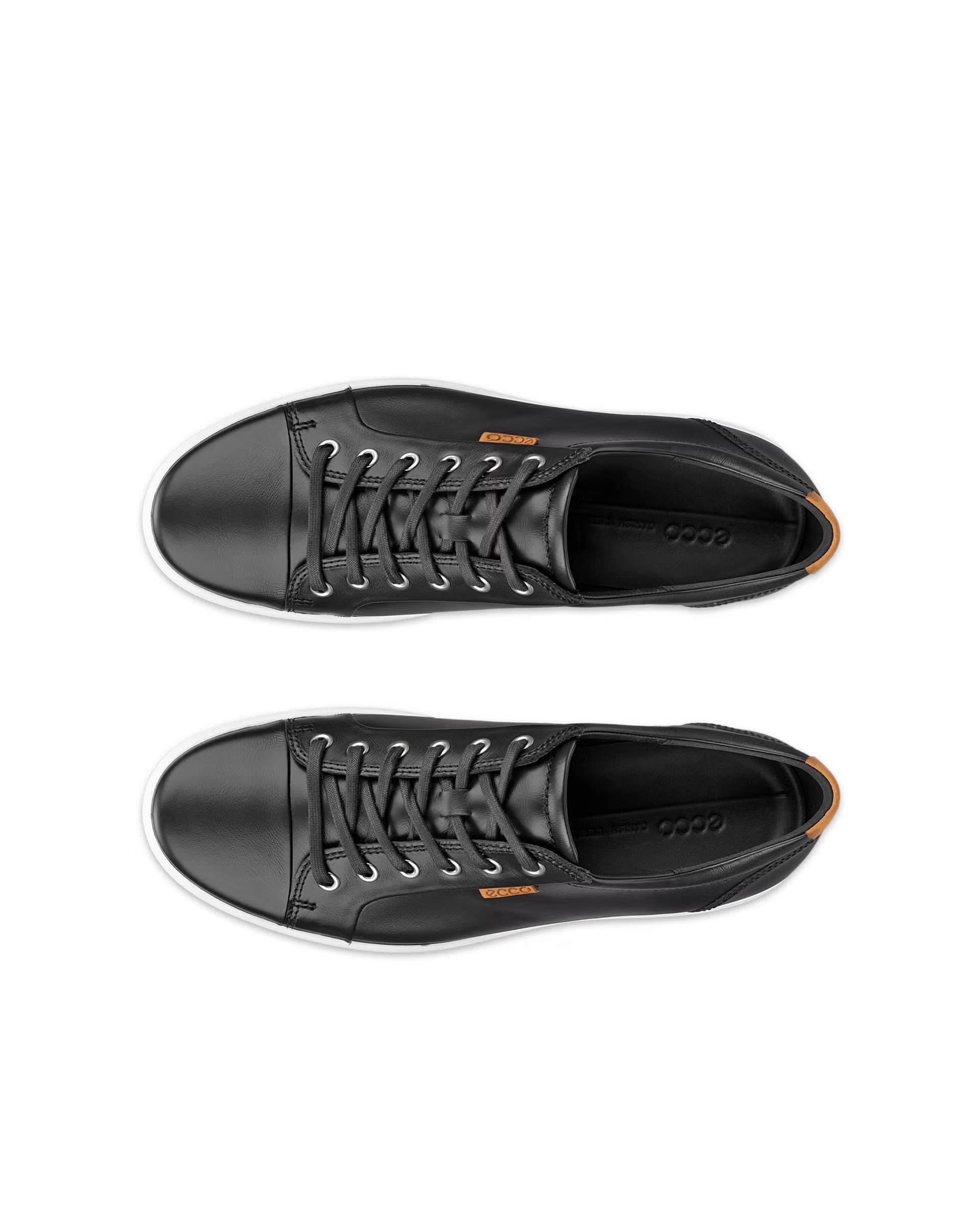 Baskets à lacets ECCO SOFT 7 M en cuir noir DROID