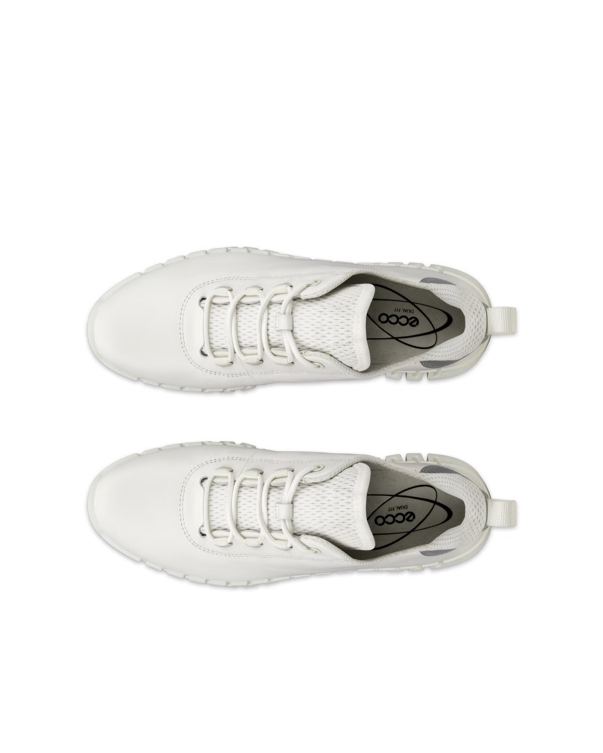 Baskets à lacets ECCO GRUUV en cuir blanc/gris clair