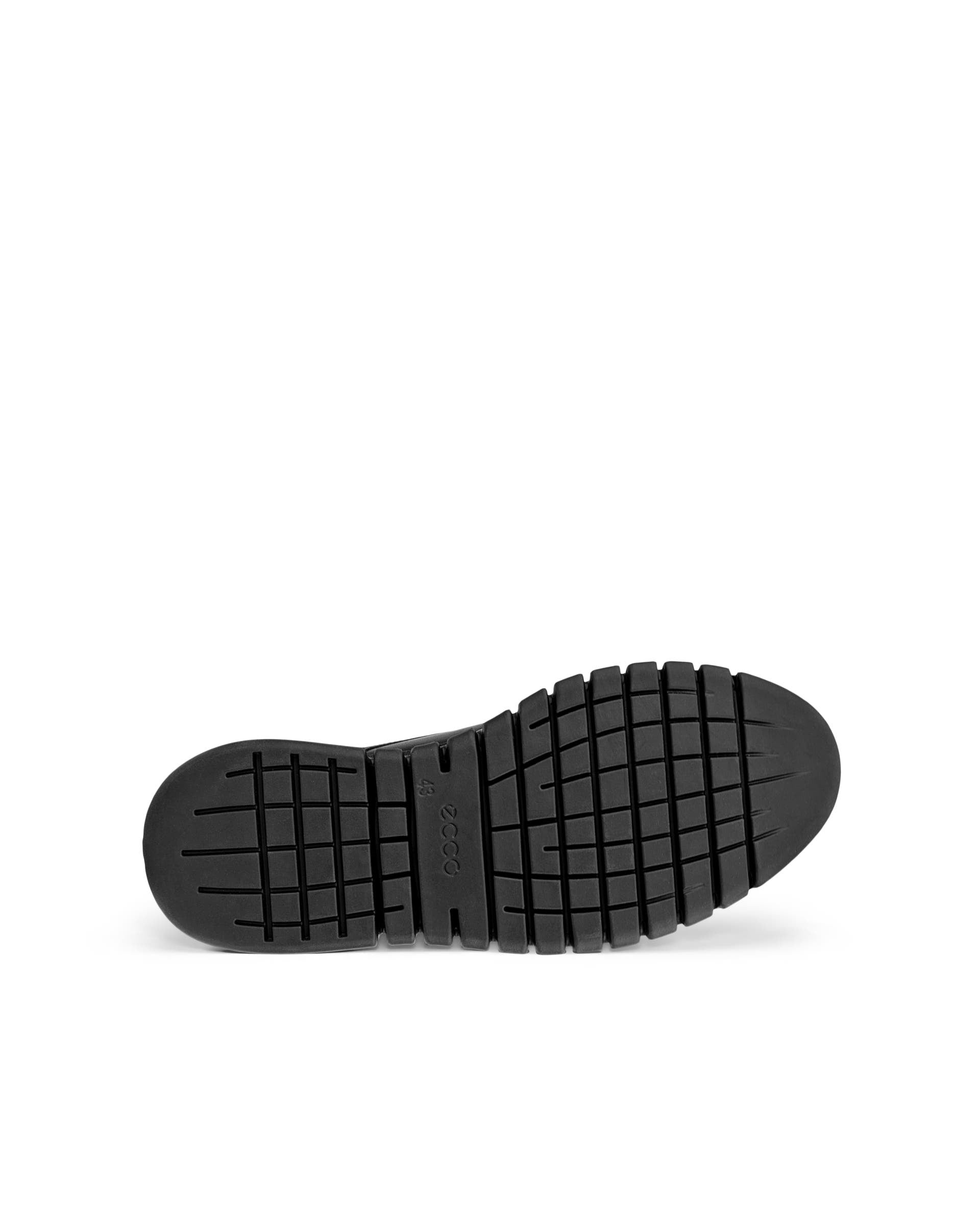 ECCO GRUUV MEN STUDIO DERBY LACE UP BLACK LEATHER