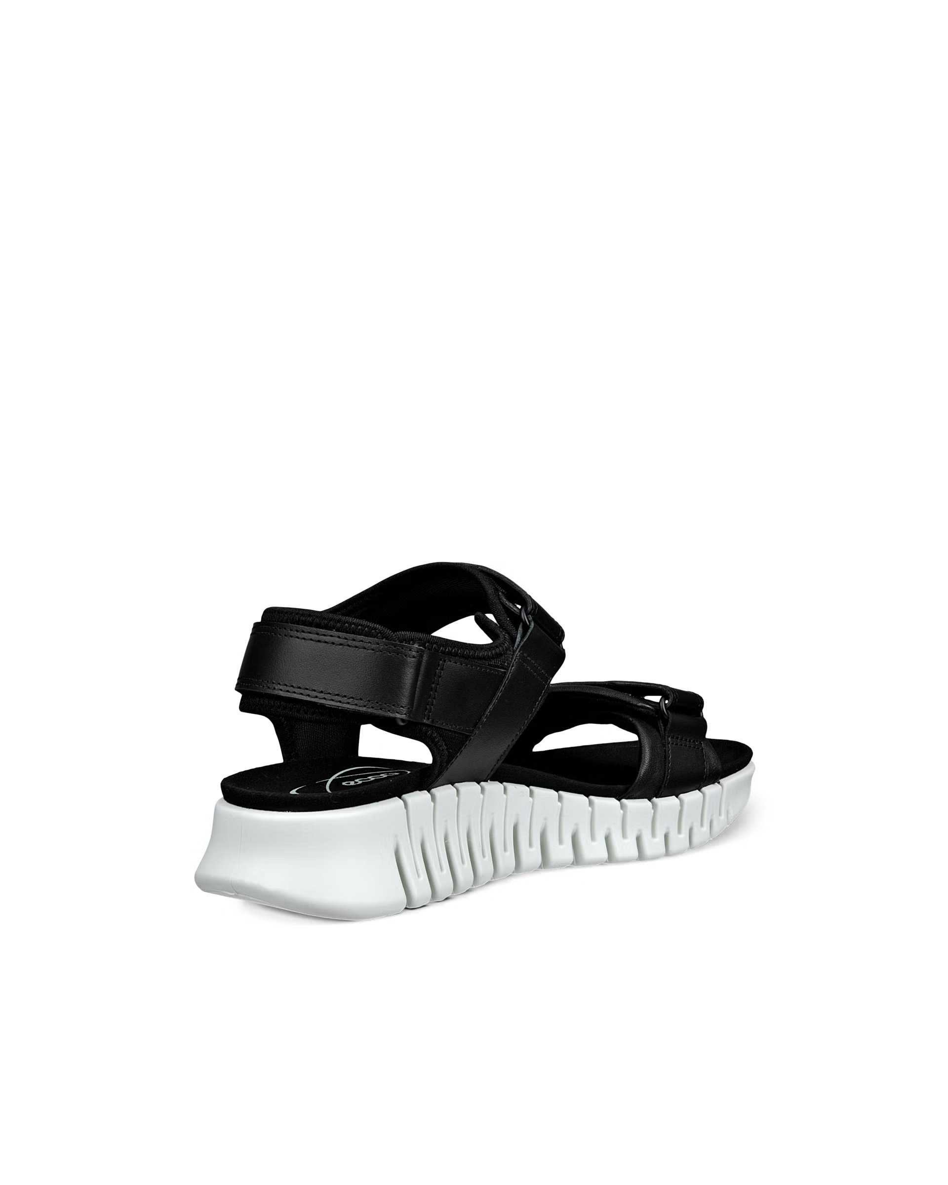 SANDALES FEMME ECCO GRUUV SOL LEA EN CUIR NOIR