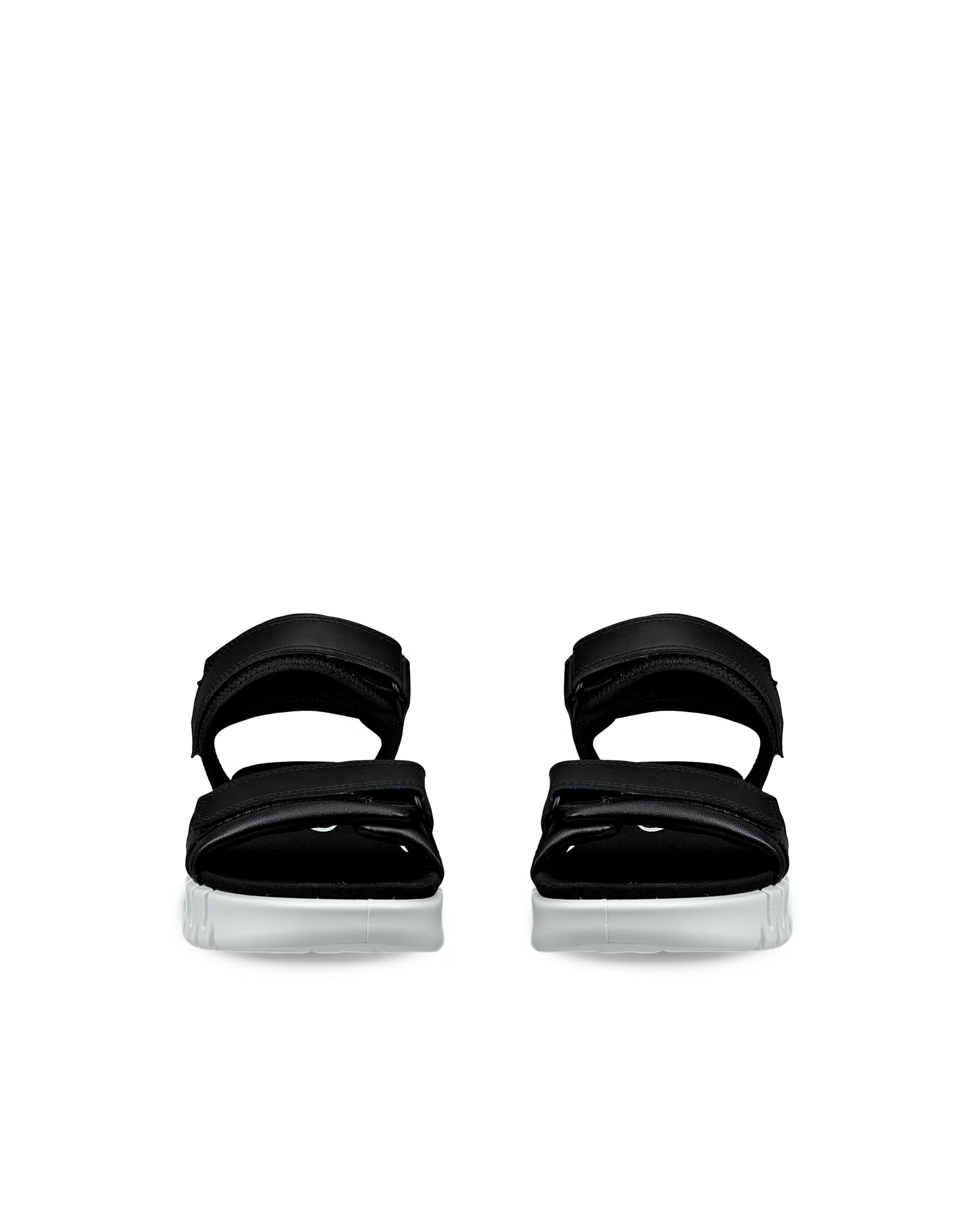 SANDALES FEMME ECCO GRUUV SOL LEA EN CUIR NOIR