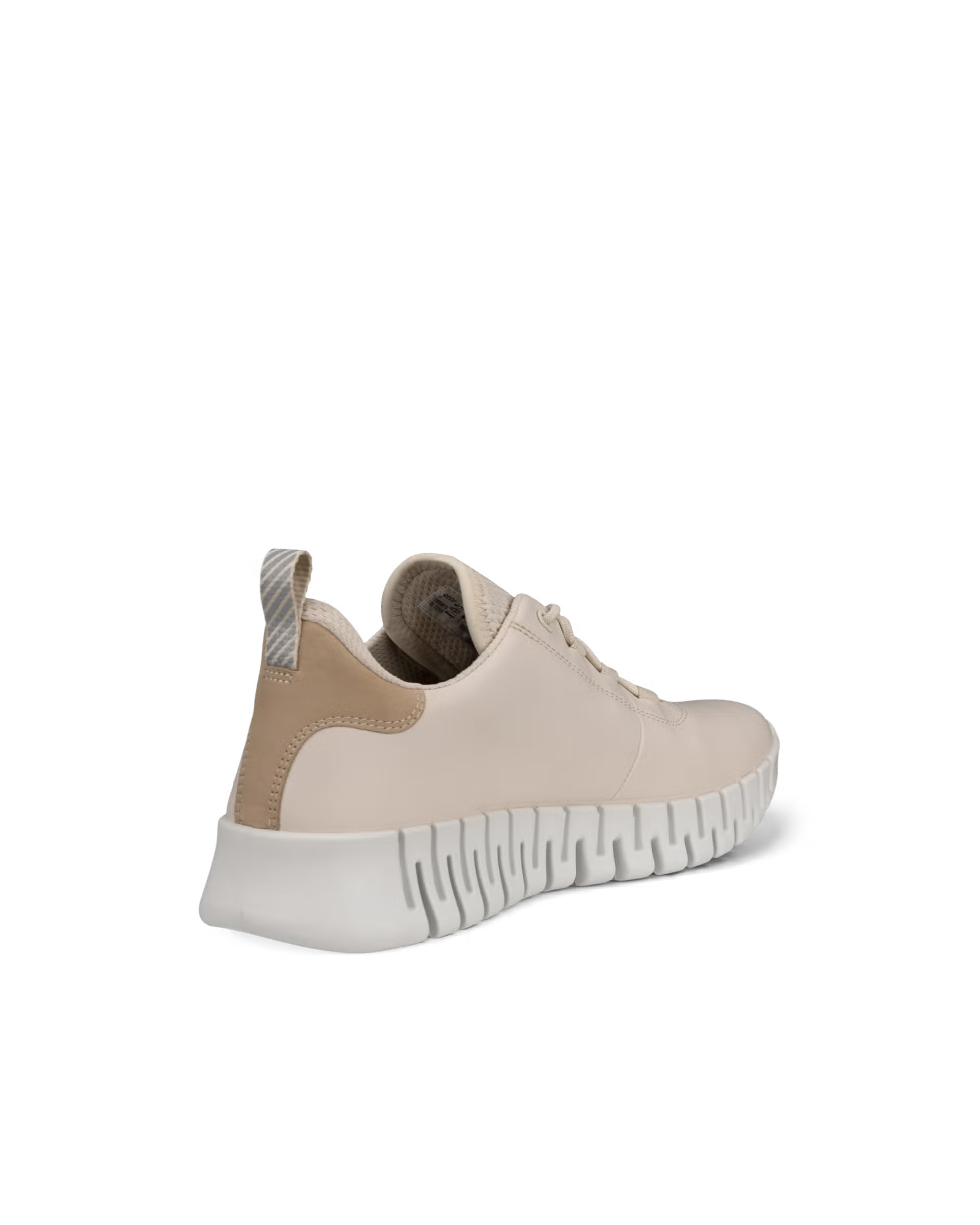 Baskets à lacets ECCO GRUUV en cuir calcaire/poudré