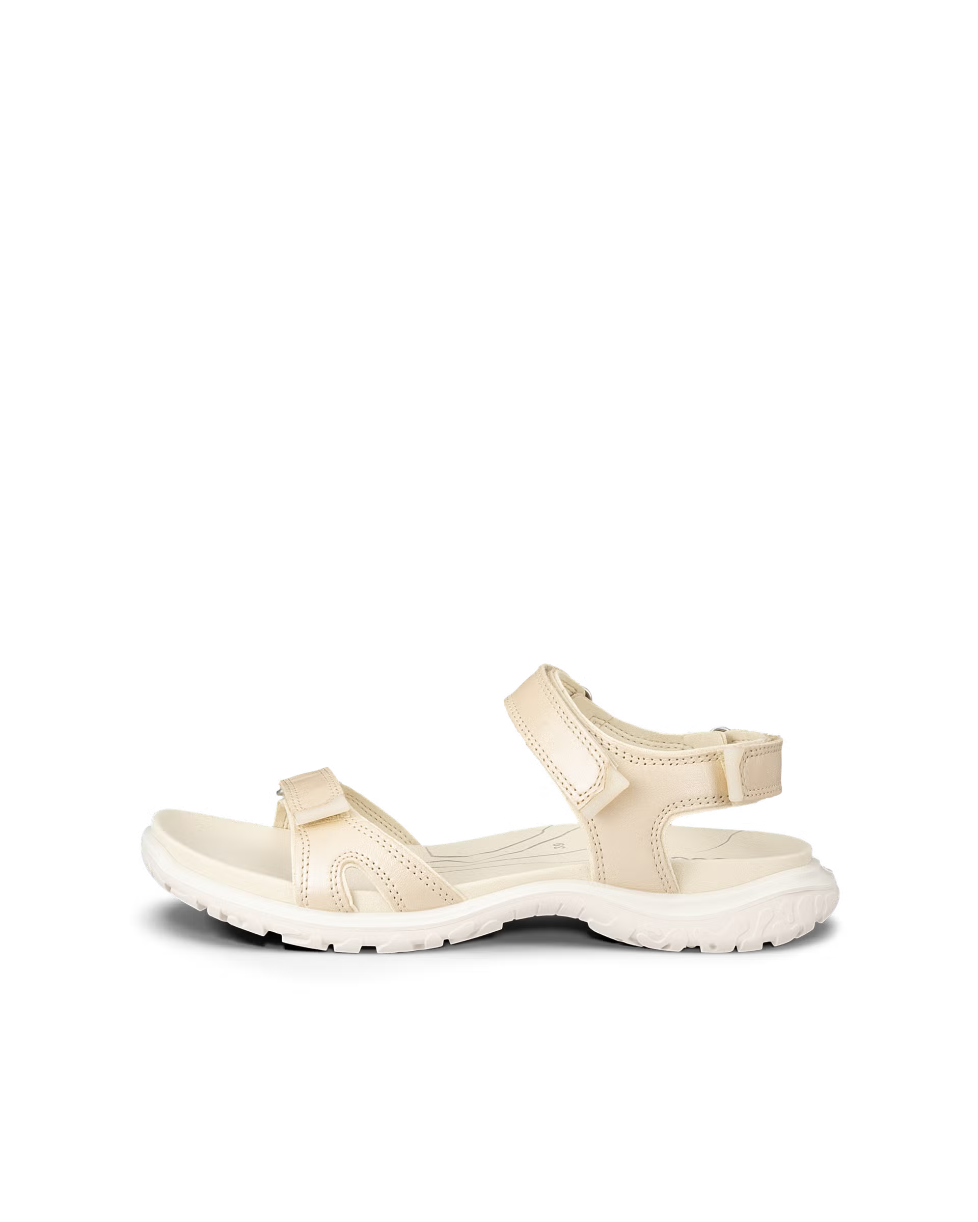 ECCO Offroad Roam Women's Two Strap Beige sandals on a transparent background