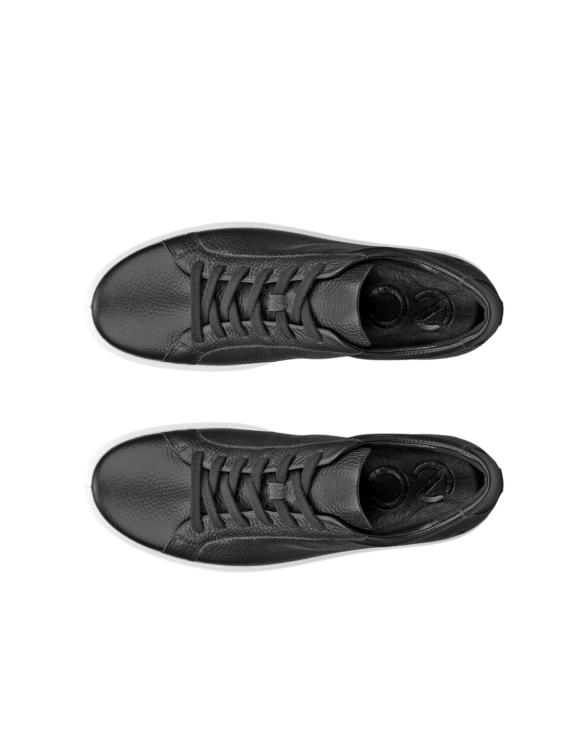 Baskets à lacets ECCO SOFT 60 pour femme en cuir noir