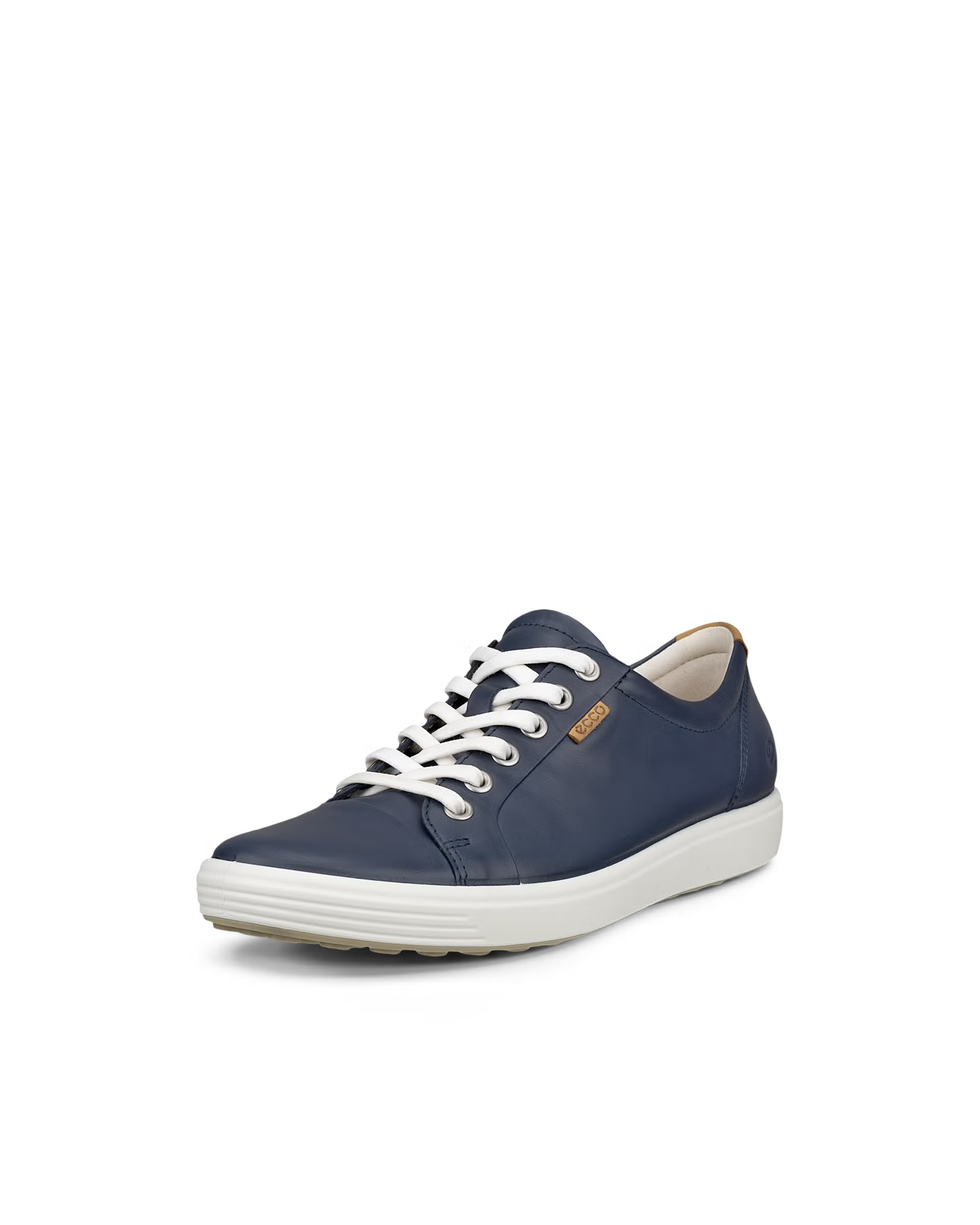 Baskets à lacets ECCO SOFT 7 W en cuir marine