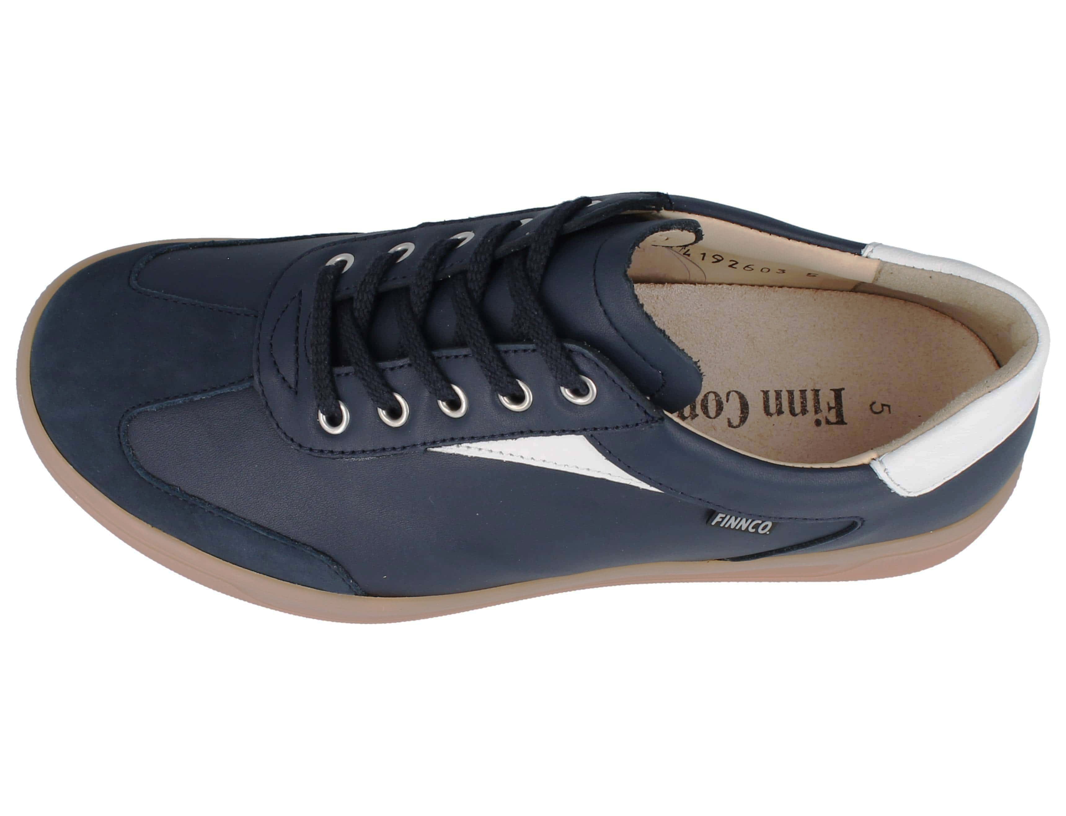 BASKETS FINN COMFORT INTERLAGOS MARINE/BLANC