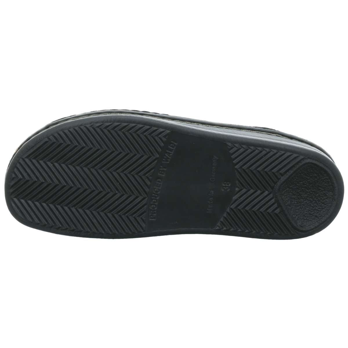 SANDALE FINN COMFORT JUIST EN CUIR NOIR SOUPLE