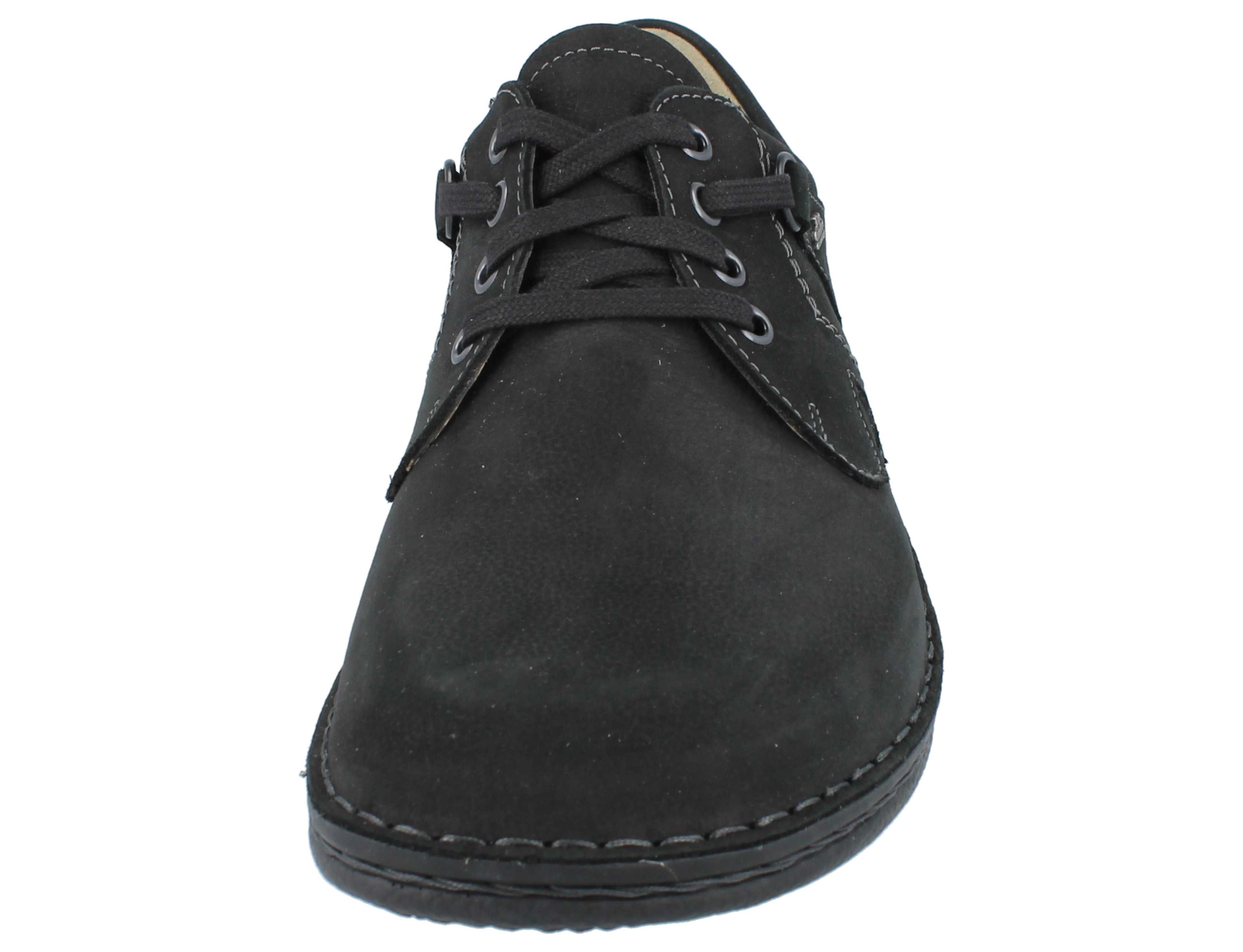 FINN COMFORT VAASA À LACETS EN DAIM NOIR