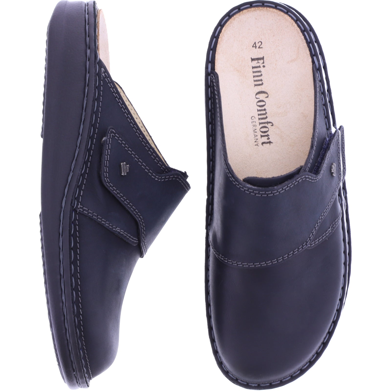 FINN COMFORT AMALFI CLOG MARINE ANTIK