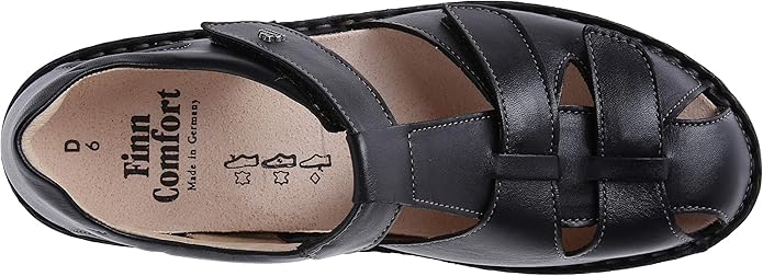SANDALE FINN COMFORT FUNEN NAPPA NOIR