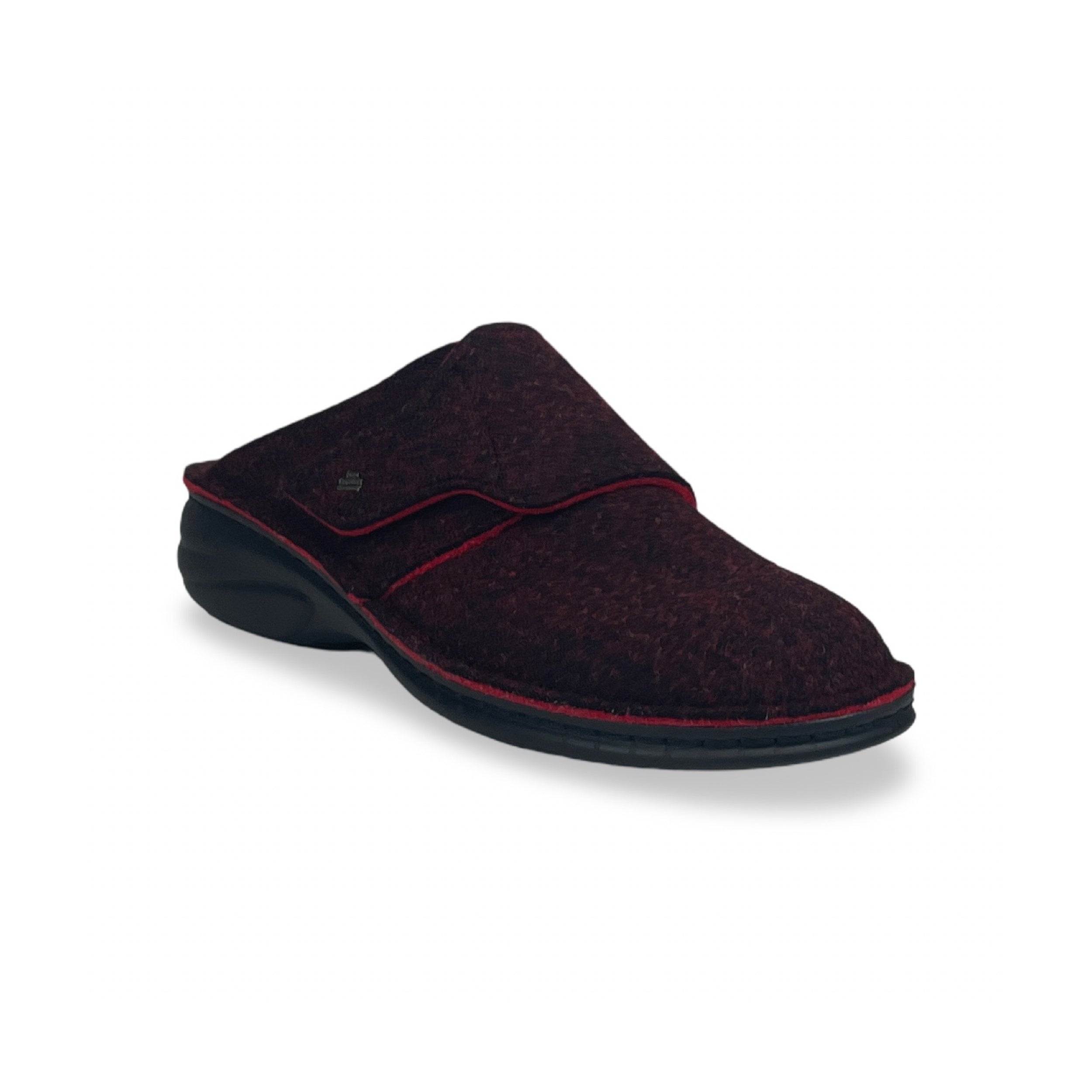 FINN COMFORT Goms Slippers DoubleFelt Red Barolo