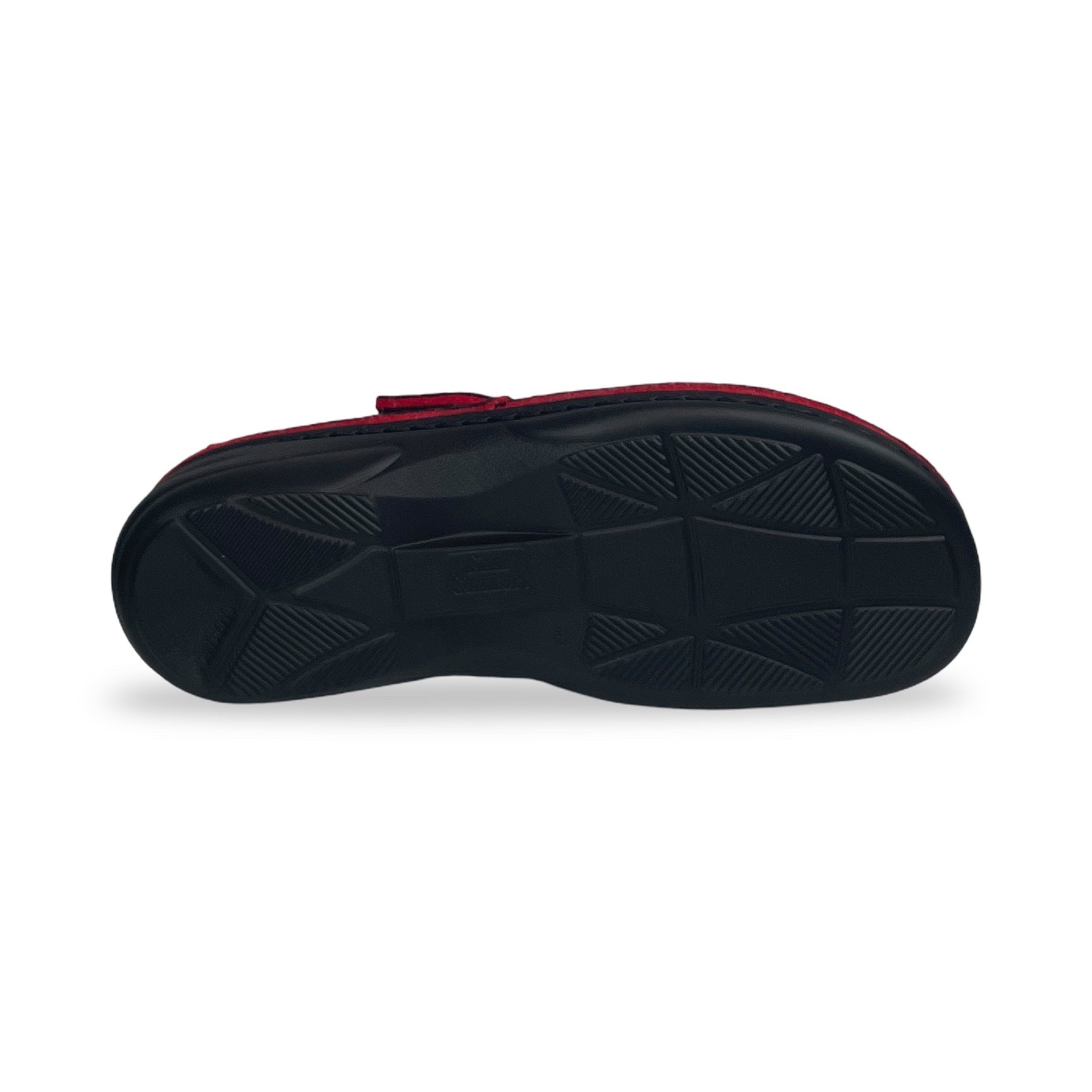 FINN COMFORT Goms Slippers DoubleFelt Red Barolo