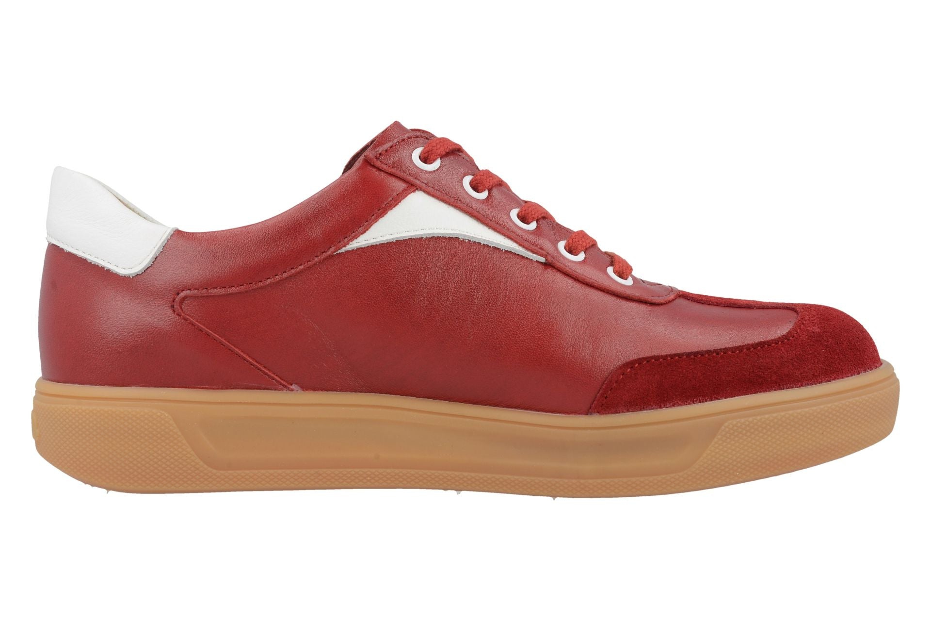 BASKETS FINN COMFORT INTERLAGOS À LACETS POMODORE/BLANC