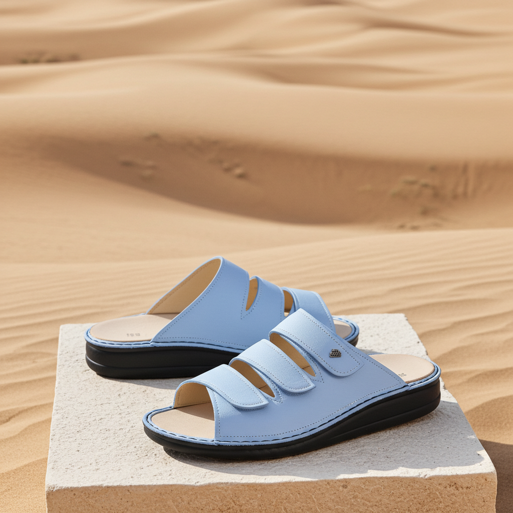 FINN COMFORT KORFU SANDAL BLUE FINN COMFORT KORFU SANDAL BLUE