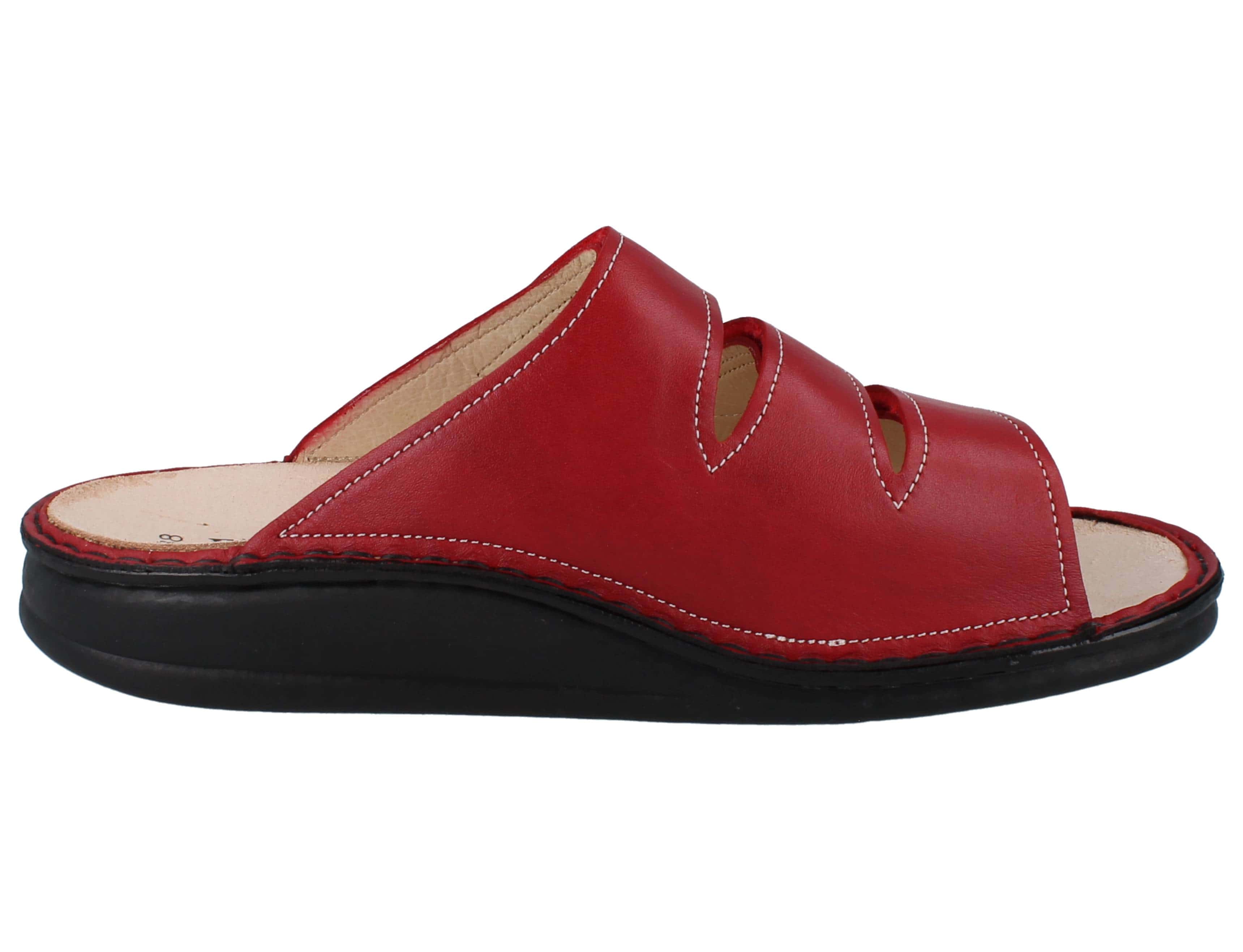 FINN COMFORT KORFU SANDAL RED POMODORE WOMEN MEN FOOT SENSATION ONLINE STORE CANADA TORONTO VANCOUVER FREE DELIVERY FAST SHIPPING BEST RANGE COLLECTION