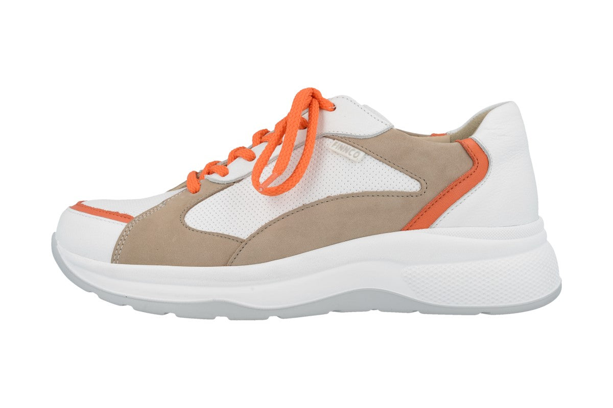 FINN COMFORT PICCADILLY BLANC/ORANGE
