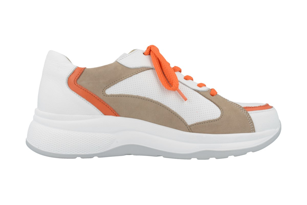 FINN COMFORT PICCADILLY BLANC/ORANGE