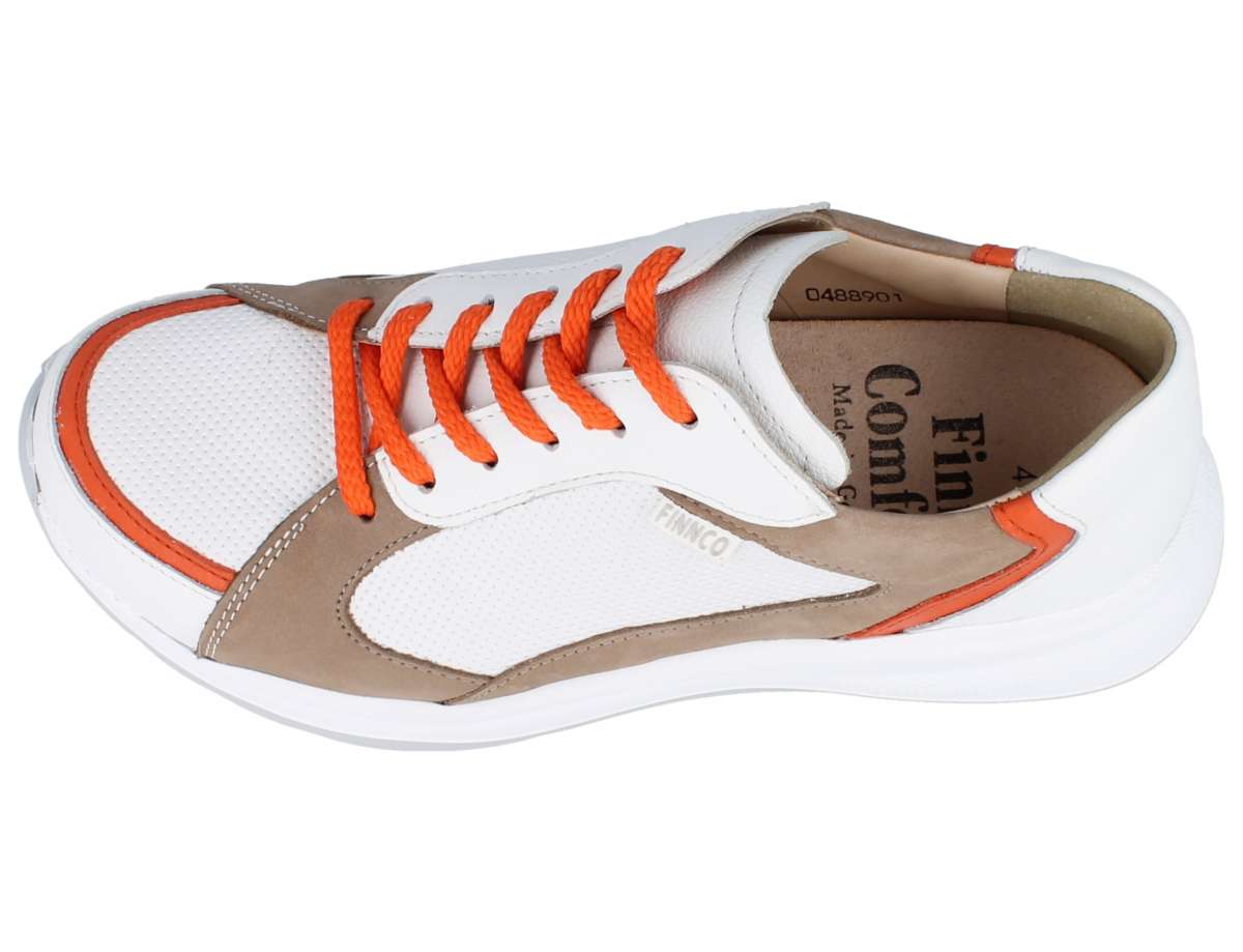 FINN COMFORT PICCADILLY BLANC/ORANGE