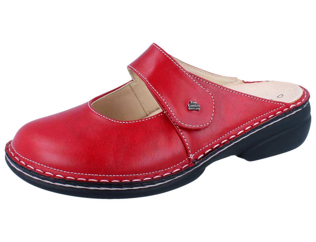 FINN COMFORT STANFORD CLOG RED VENEZIA