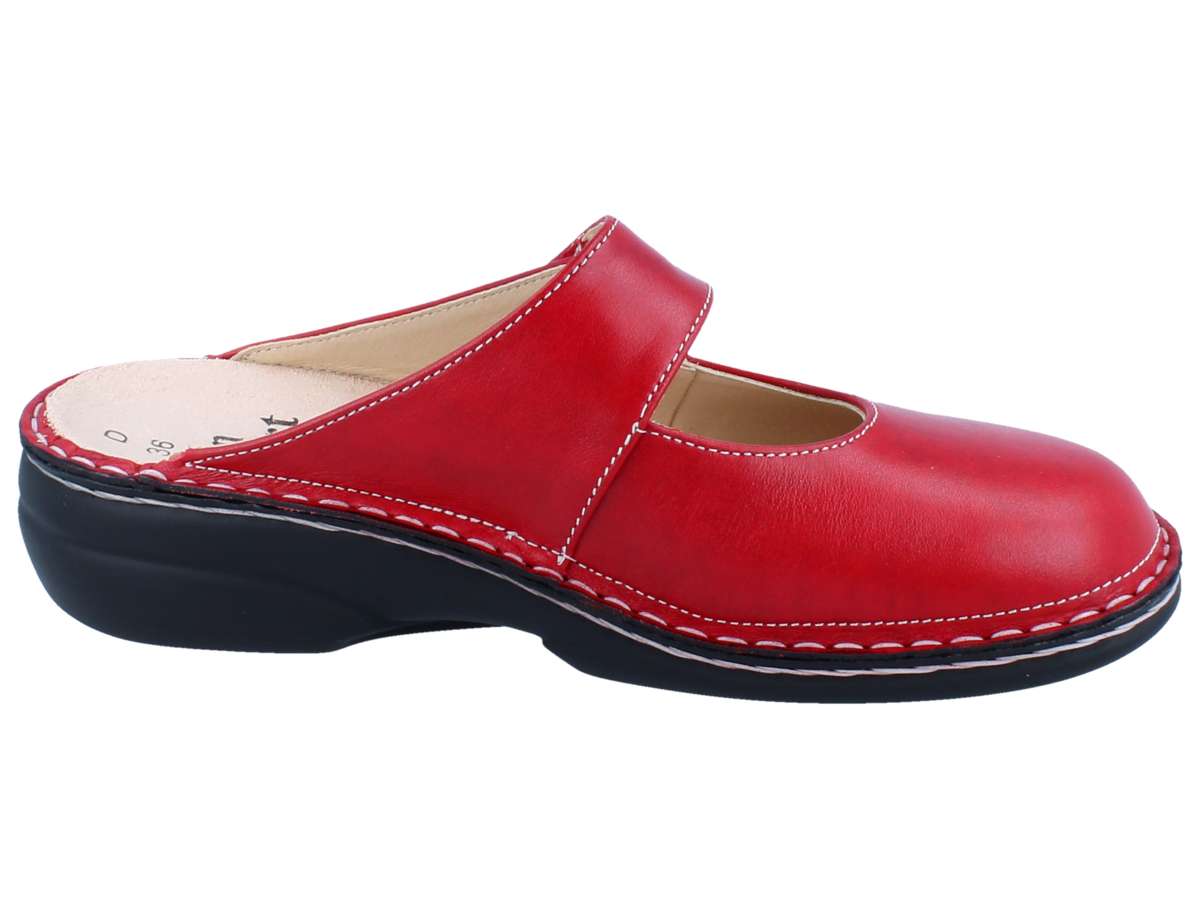 FINN COMFORT STANFORD CLOG RED VENEZIA