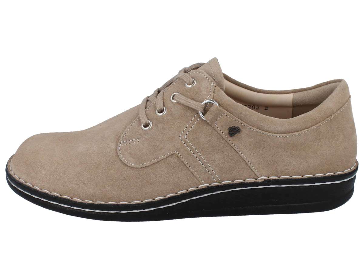 FINN COMFORT VAASA À LACETS EN DAIM TAUPE