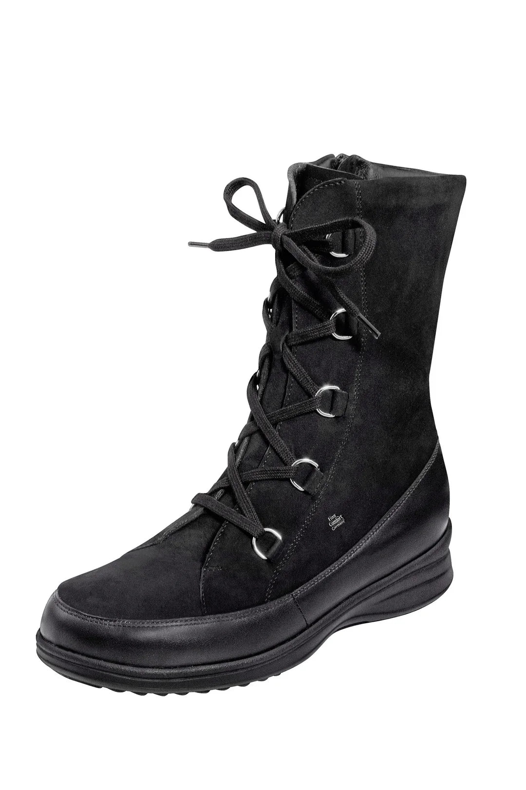 BOTTE FINN COMFORT STERZING (ZIP LATÉRAL) NAPPA/NUBUCK NOIR