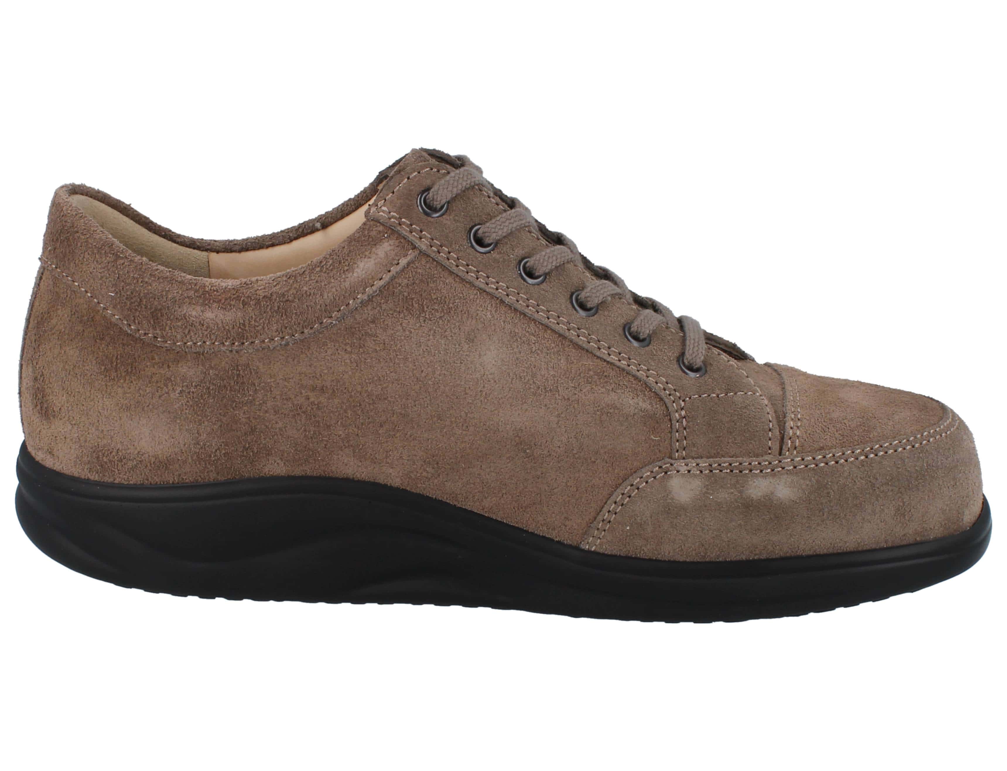 BASKETS FINN COMFORT HUELVA À LACETS EN VELOURS OXYDE