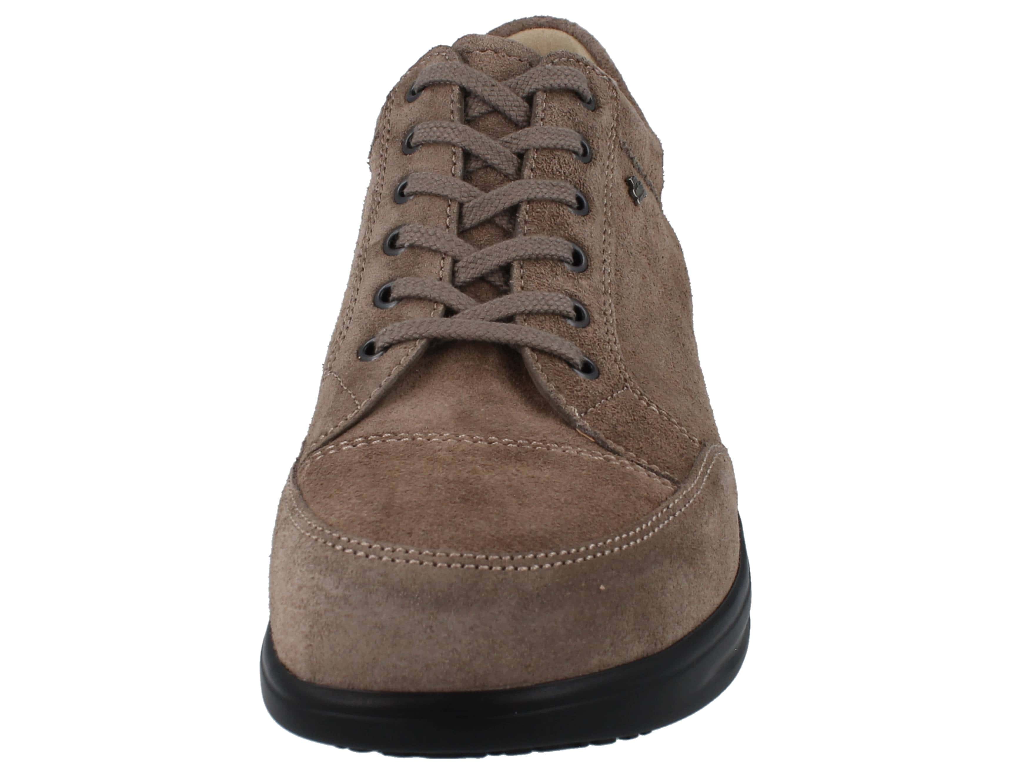 BASKETS FINN COMFORT HUELVA À LACETS EN VELOURS OXYDE