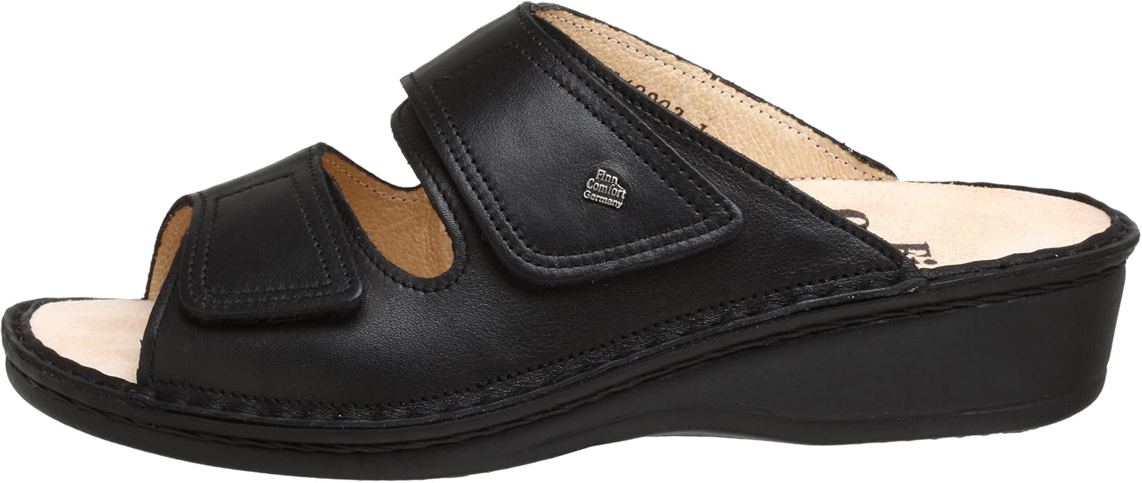 SANDALE FINN COMFORT JAMAICA EN NAPPA NOIR SOUPLE