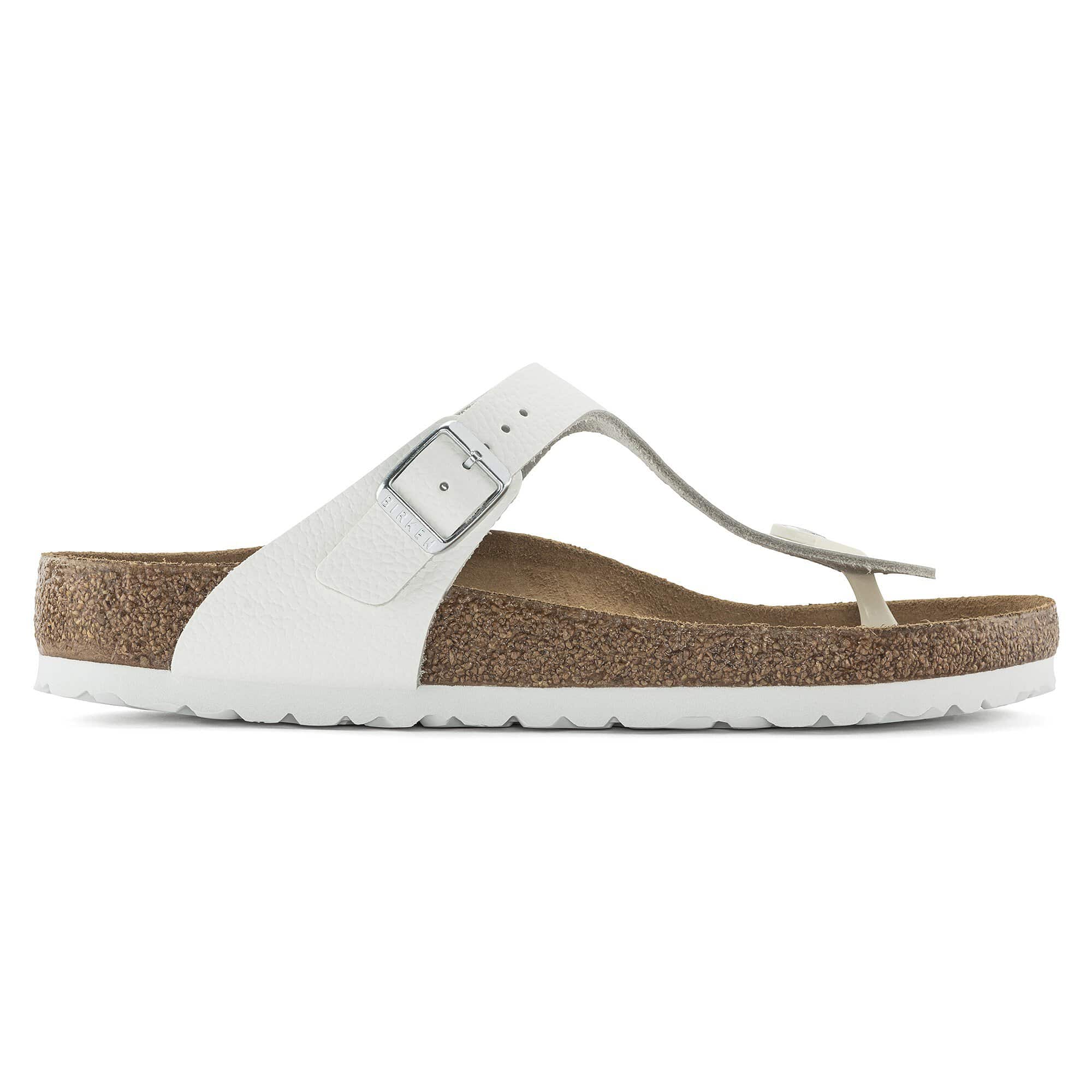 BIRKENSTOCK GIZEH CUIR BLANC